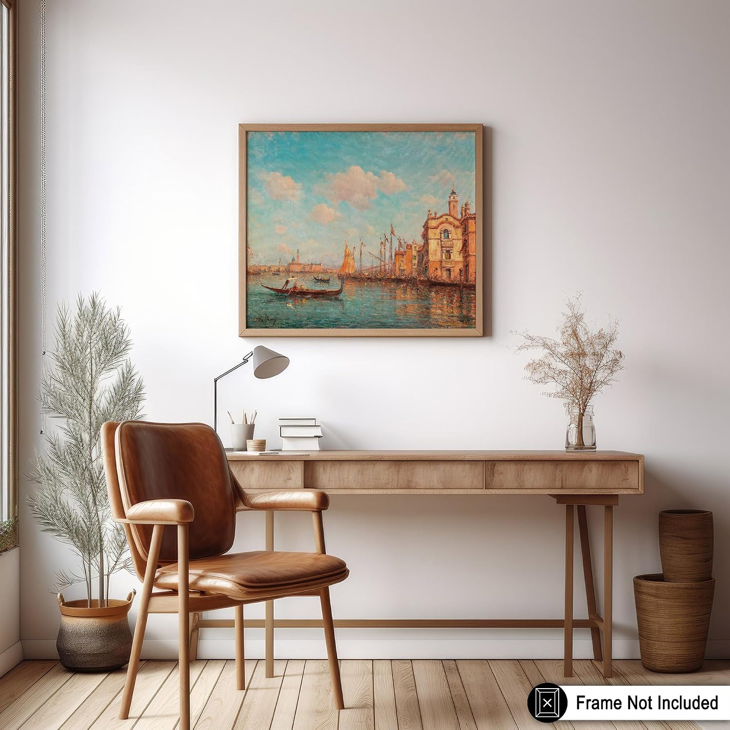 Poster Master Vintage Henry Malfroy Poster - Retro A View to San Giorgio Maggiore Print - Impressionism Art - Classic Painting Design - Bedroom Wall Decor - 8x10 UNFRAMED Wall Decor