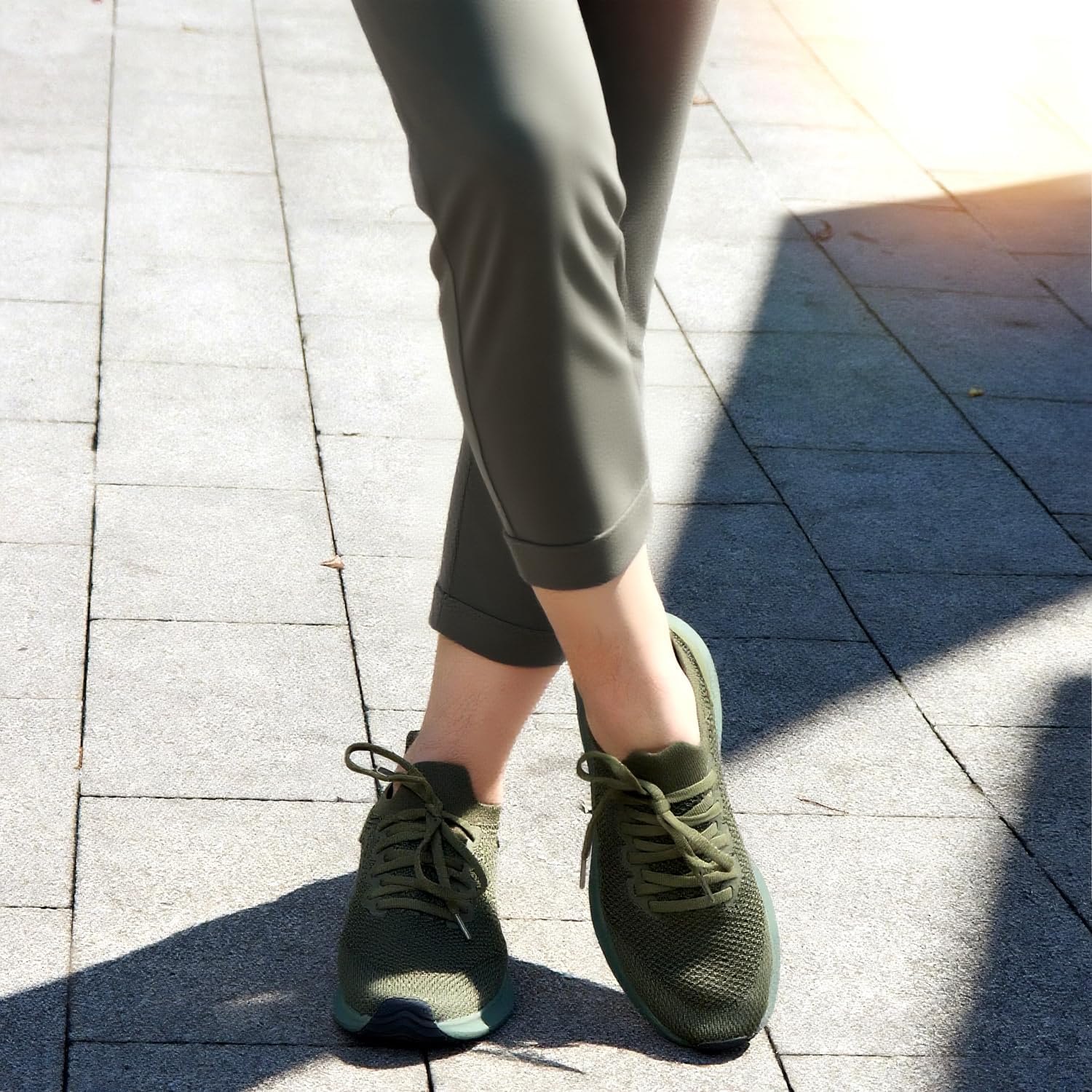 Abboos Women's Non Slip Gym Workout Shoes, Lightweight Breathable Tennis Shoes, Mesh Walking Sneakers - Image 2