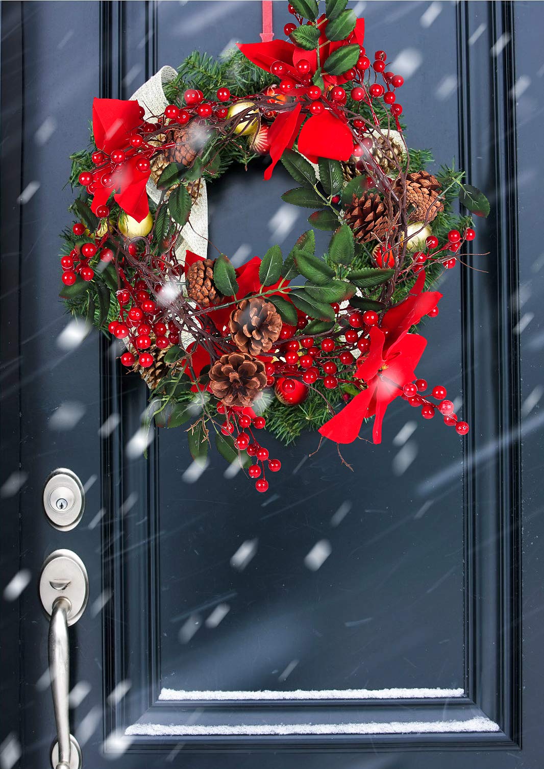 Guirlande Déco Baies Rouges Artificielles 1,8 M – Idéale Pour Noël, Halloween Et La Maison | Zilimontt - 8