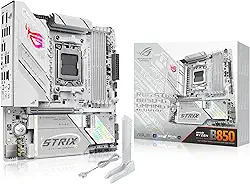 ASUS Placa-mãe ROG Strix B850-G Gaming WiFi AMD AM5 B850 mATX, Advanced AI PC Ready, 14+2+1 estágios de energia, slots DDR5, 4X slots M.2, PCIe® 5.0 Ready, WiFi 7, LAN 2.5G, USB 20Gbps Type-C®, AI