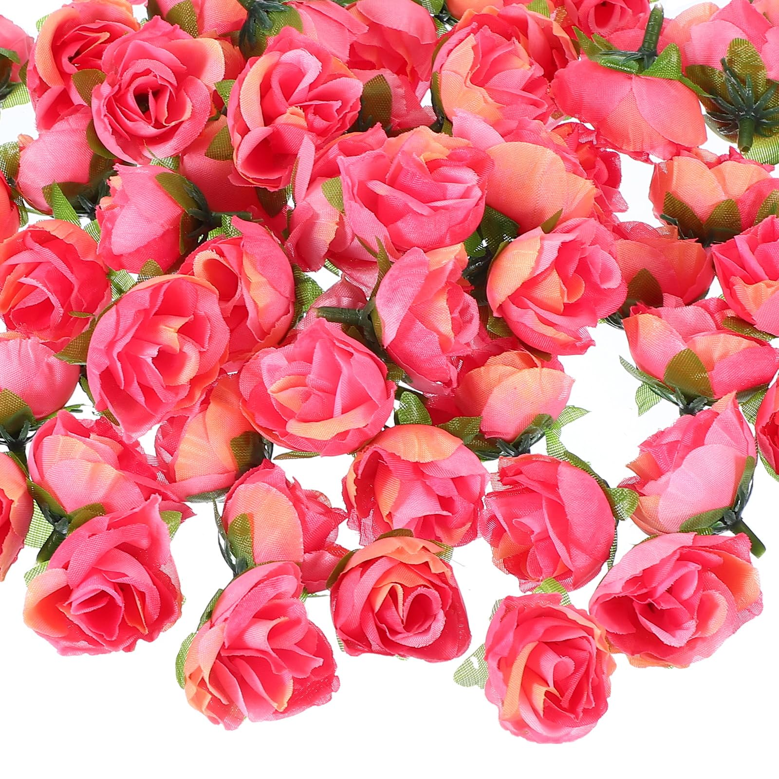 Mini roses artificielles PATIKIL en soie de 3,5 cm pour décoration et bricolage - Lot de 100