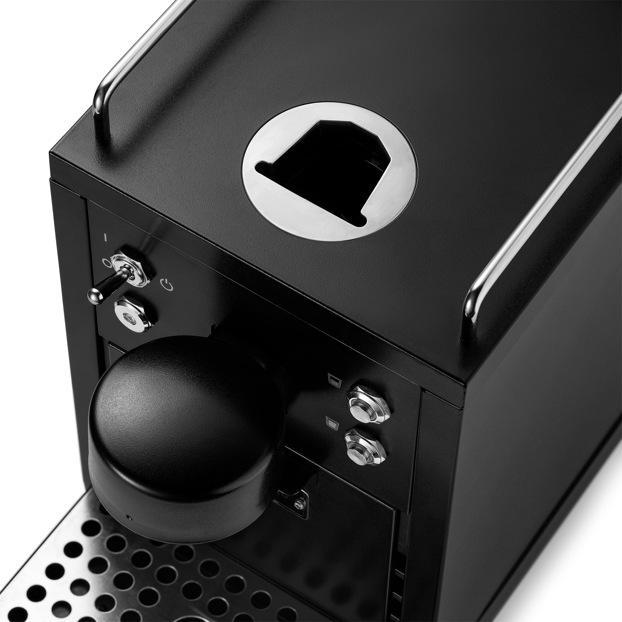 La cafetera Original 2 negra - máquina de cápsulas compatible con Nespresso®, máquina de café espresso de acero inoxidable, diseño escandinavo, duradero, reparable