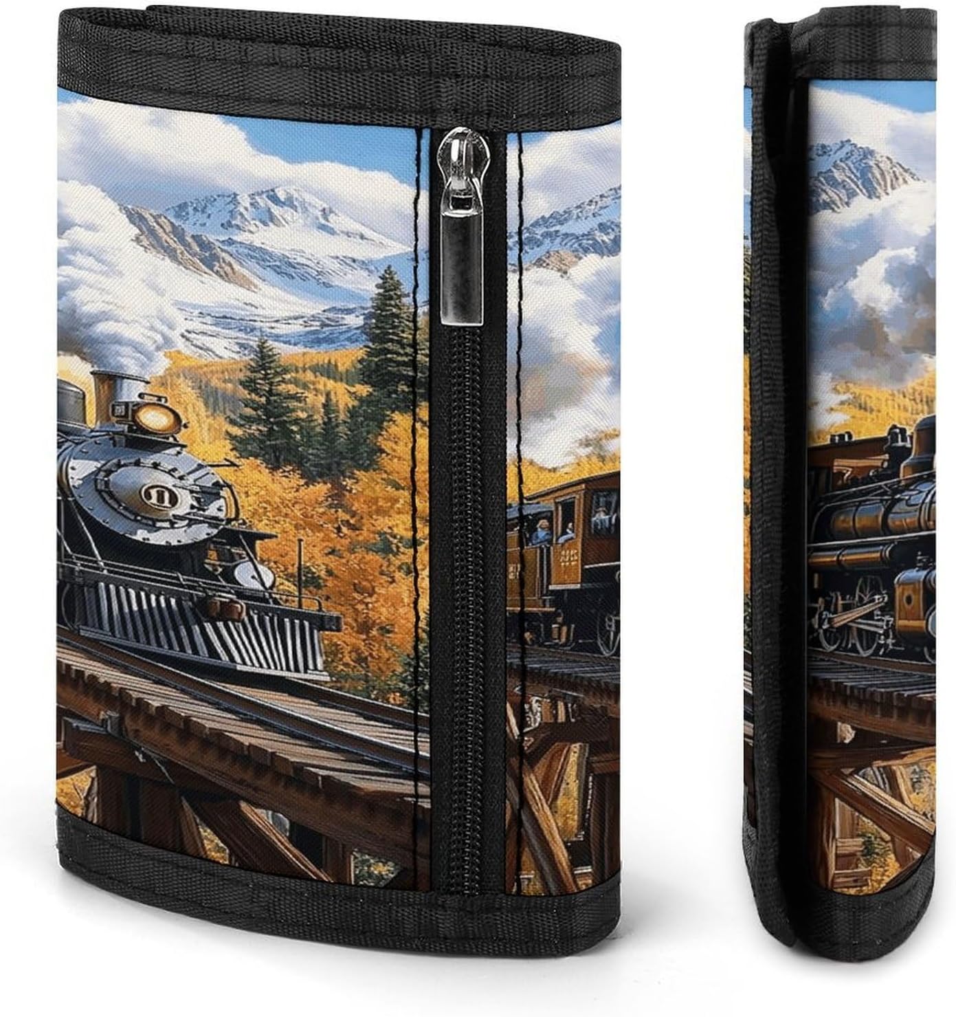 Steam Train Trifold Wallet with Cash Pocket & Card Holder image 5