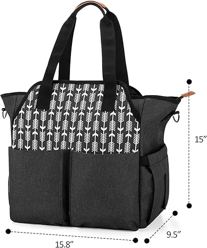 Miniatura 6 de CURMIO Bolsa de extractor de leche compatible con Spectra S1, S2 y Medela, bolsa de bombeo con bolsillo para laptop para madres trabajadoras, color