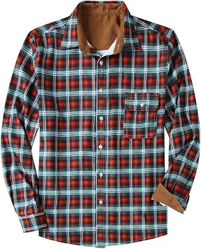 NOLDARES Mens Flannel Jacket Padded 