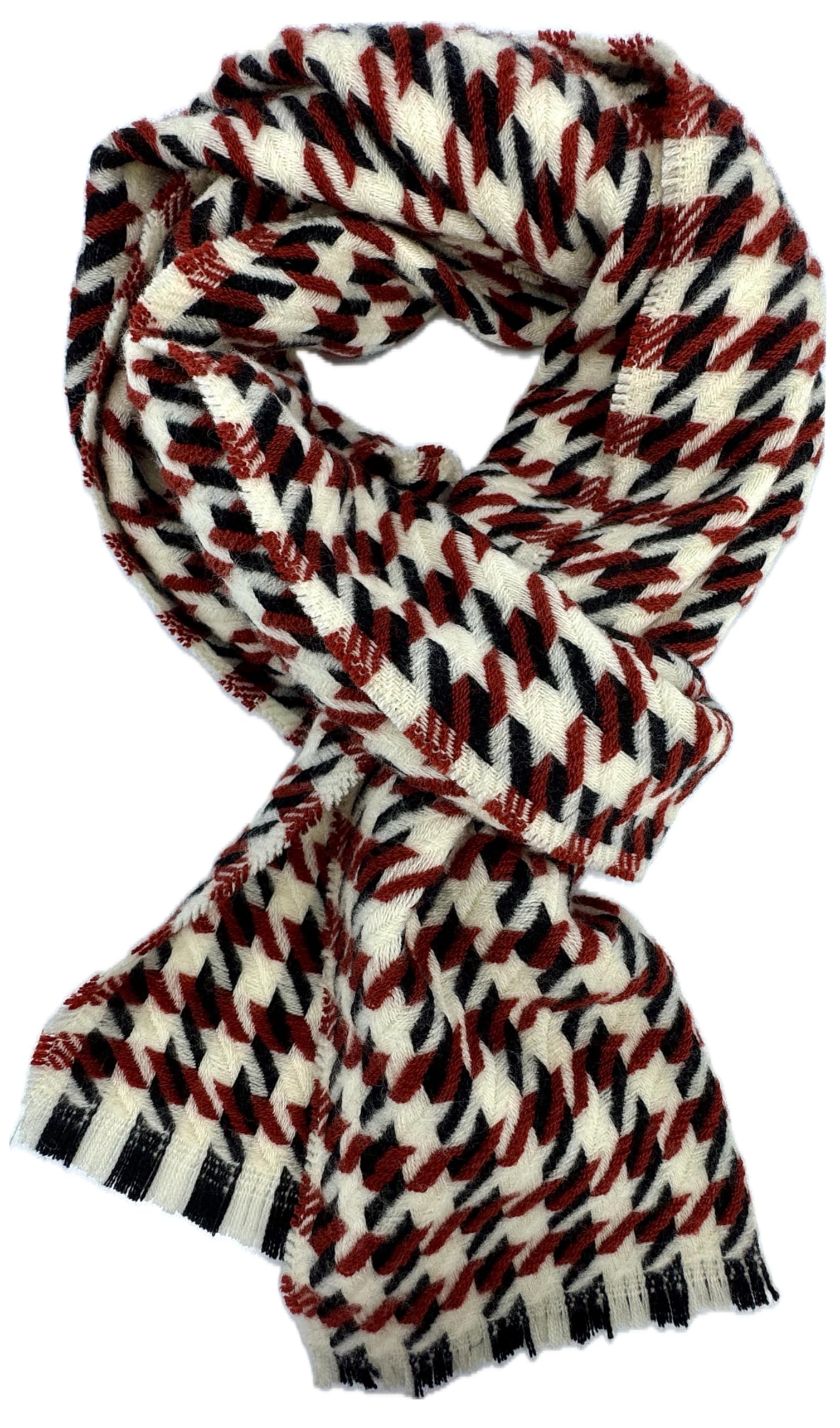 Sciarpa invernale da uomo, alla moda, 100% lana (merino) (arancione), Colore: arancione., 184 x 35 cm