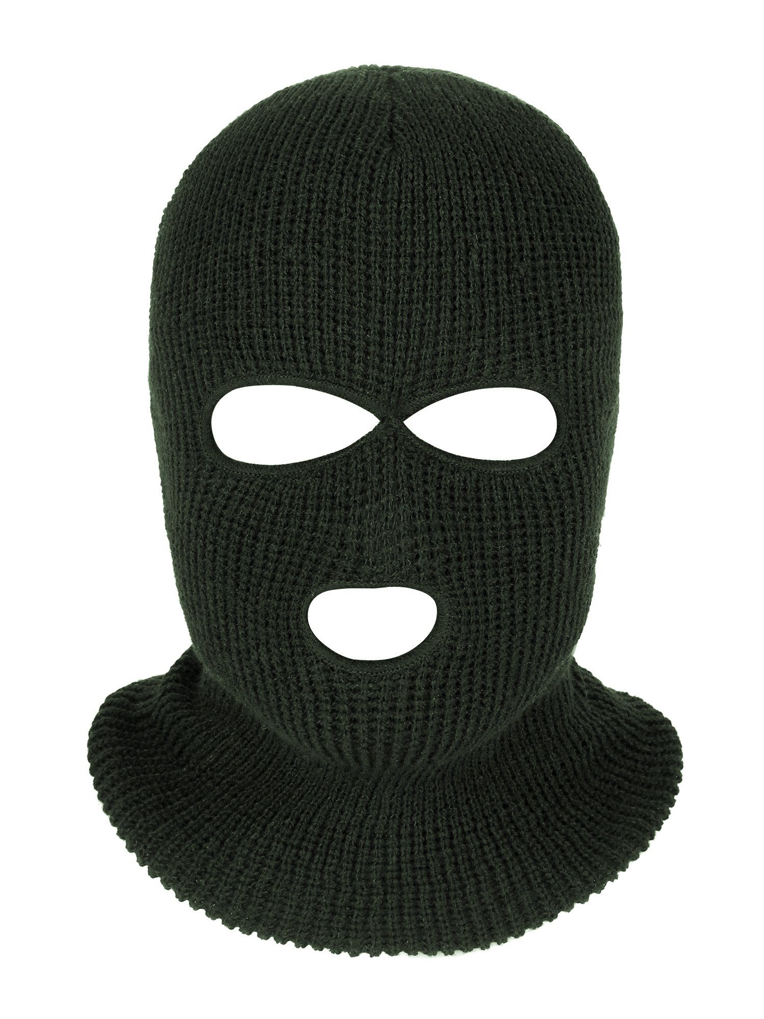 SATINIOR 3 Holes Ski Mask Full Face Cover Outdoor Balaclava Winter Knitted Neck Gaiter for Halloween Sports Cycling