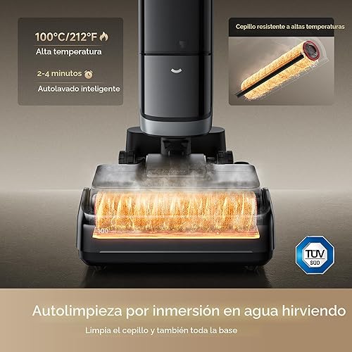 Miniatura 5 de DREAME H15 Pro Aspiradora Húmeda y Seca, Limpieza de Pisos con Agua Caliente a 185°F, Aspiradora Inalámbrica con Brazo Robótico AI GapFree, Succión