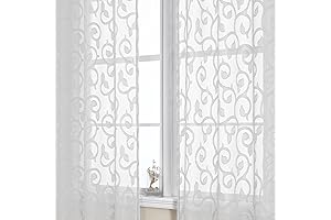 OWENIE Furman Sheer Curtains: Lengthen Your Windows with Elegance