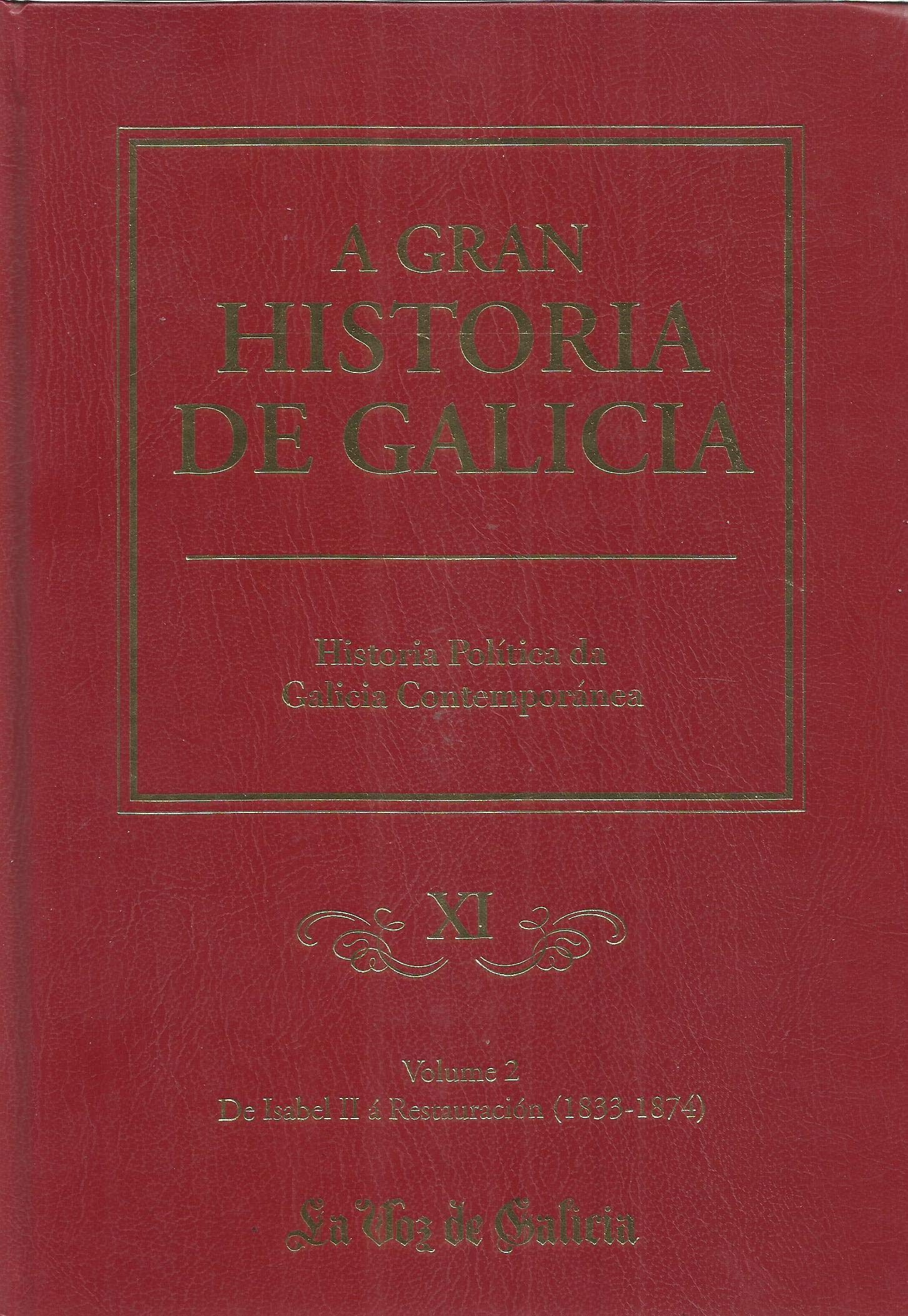 Historia Política Da Galicia Contemporánea. De Isabel II Á Restauración (1833-1874)