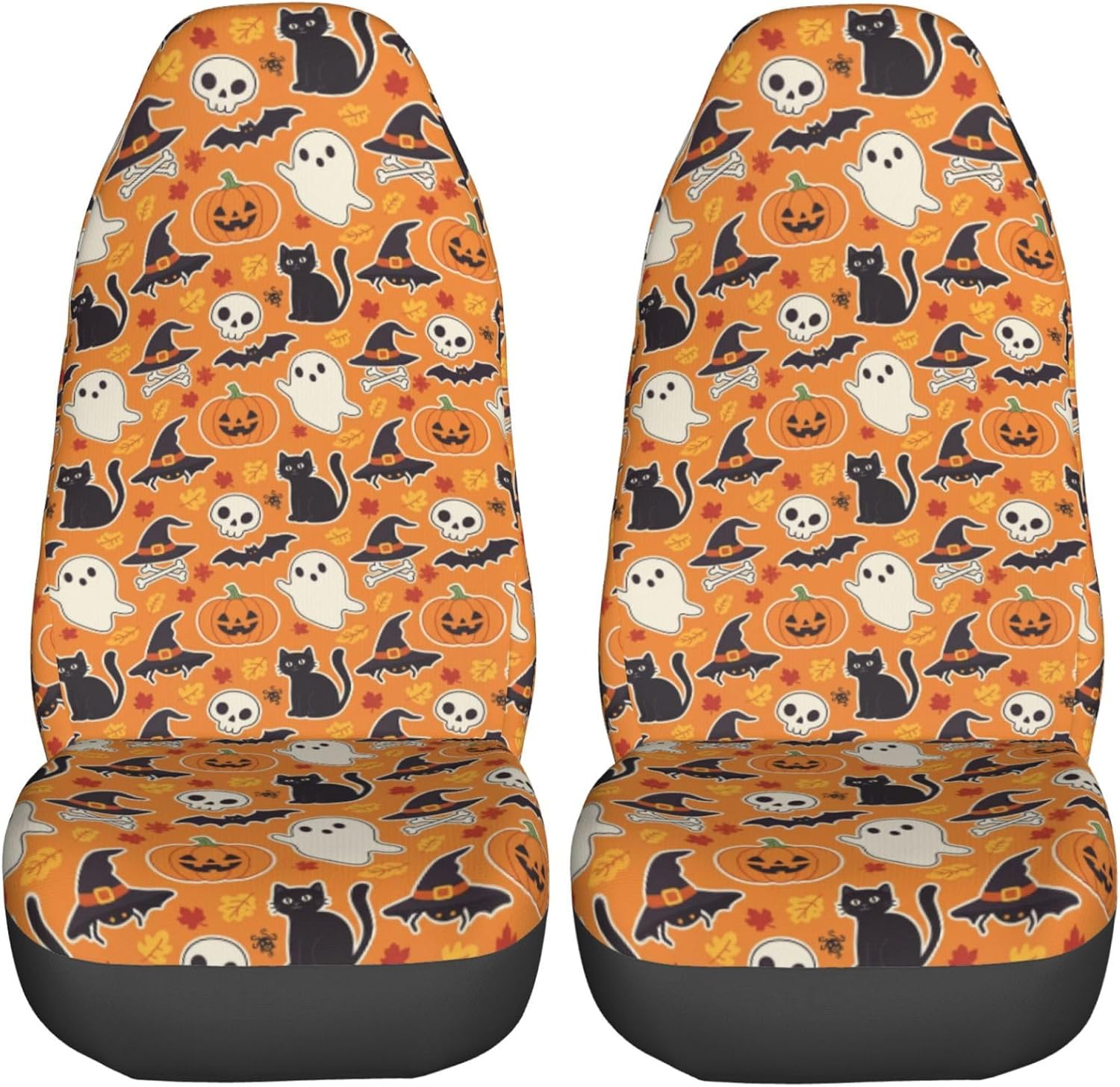 Delerain Rear Seat Covers, Moose Fall Sunset Universal Back Seat Protector for Most Cars, SUVs, Trucks