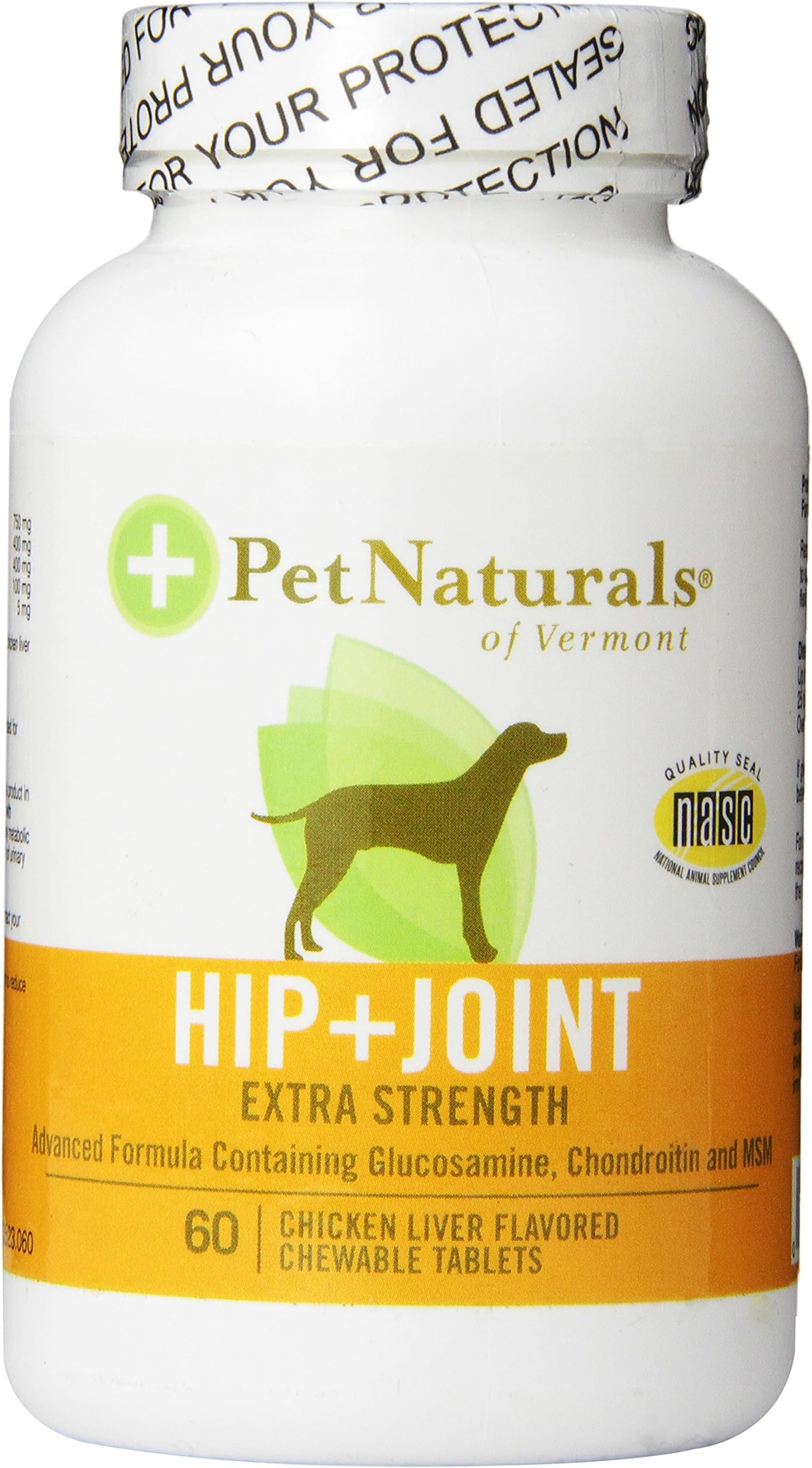 Pet Natural Hip and Joint- Extra Strength for Dogs 60-Count