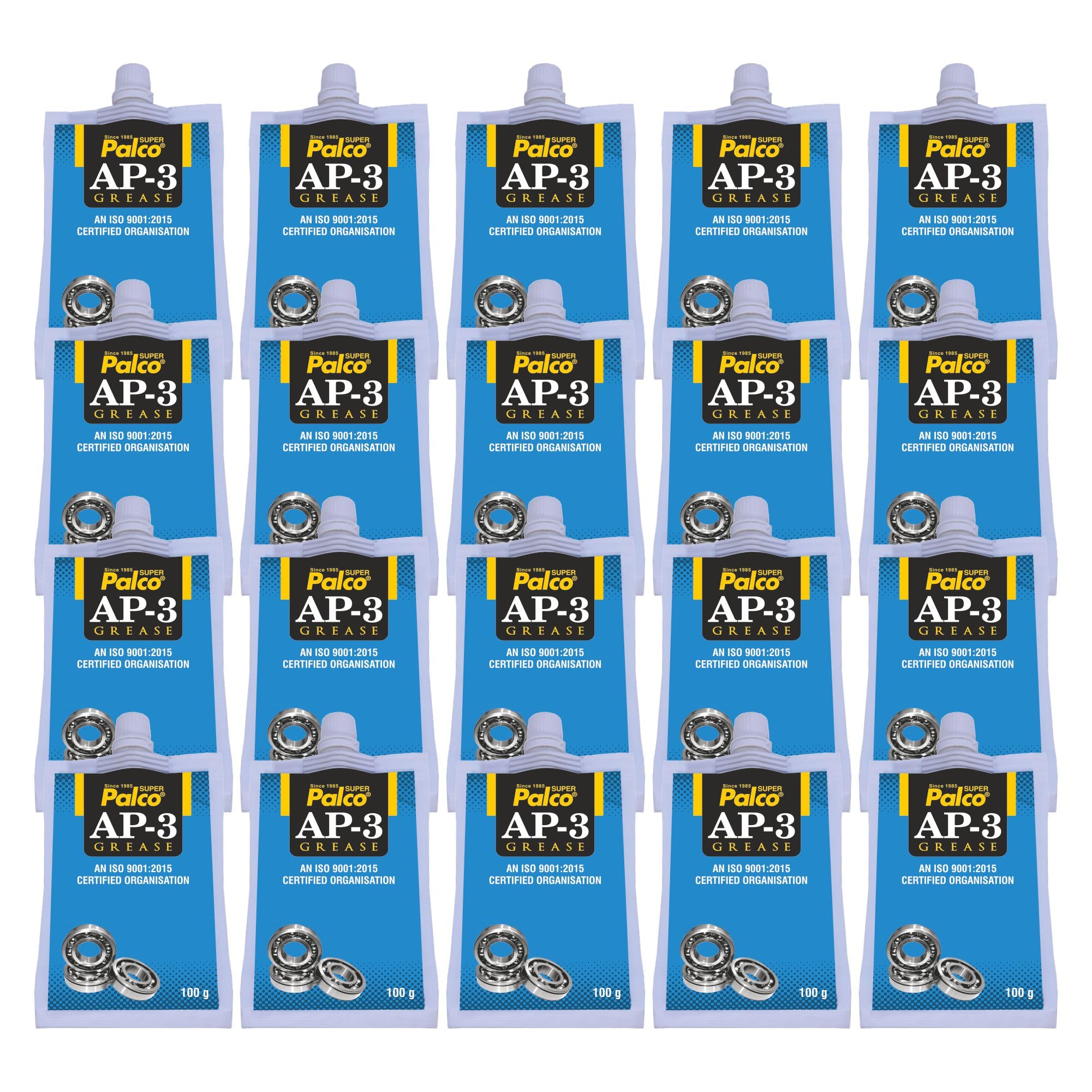 PALCO AP-3 GREASE Pouch 100g (Pack of 20) Multipurpose Water Resistant & Chassis Bearing Lithium Base Anti Corrosion Grease for Car Cycle Bike Chain Lube NLGI-3 Long Lasting Lubricant-image-12