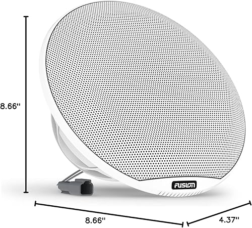 Miniatura 6 de Garmin Fusion® Signature Series 3i - Altavoces coaxiales marinos marinos, 7.7 pulgadas, 280 vatios, coaxiales, clásicos, blancos (par)