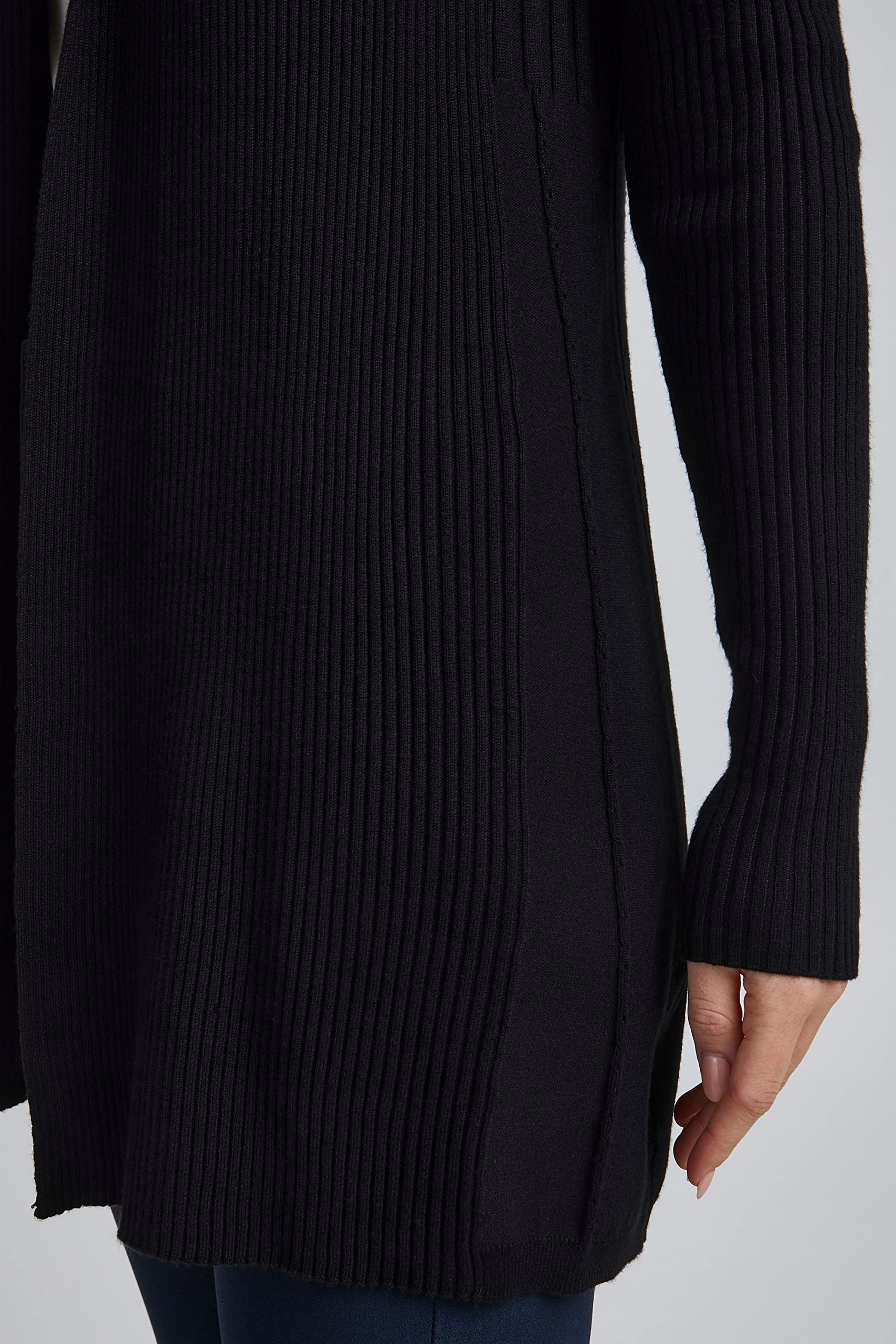 fransa FRZubasi Damen Lange Strickjacke Feinstrick Cardigan Longstrickjacke