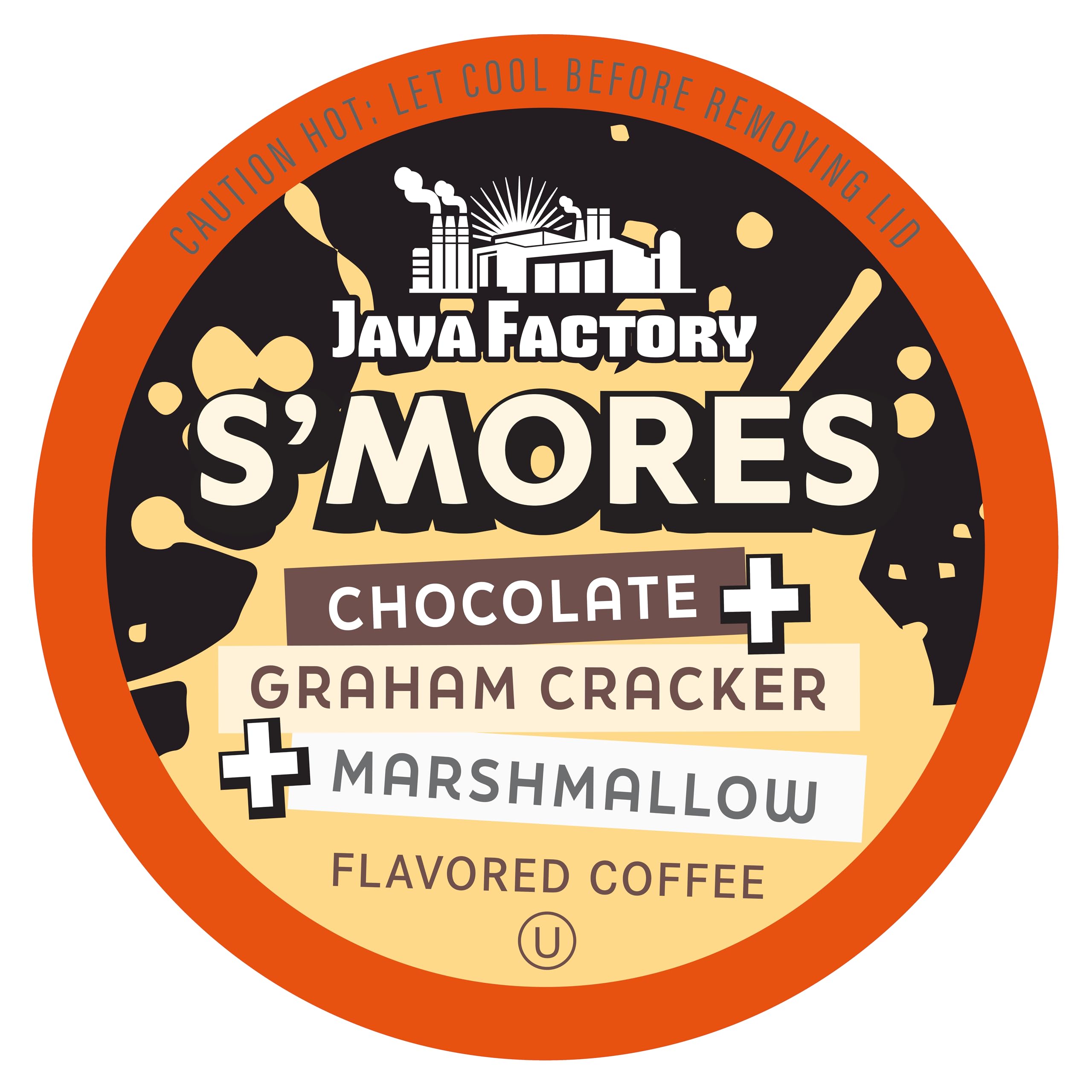 Coffee Pods Chocolate, Graham Cracker and Marshmallow Flavored Coffee for Keurig K-Cup Brewers, S'mores, 40 Count