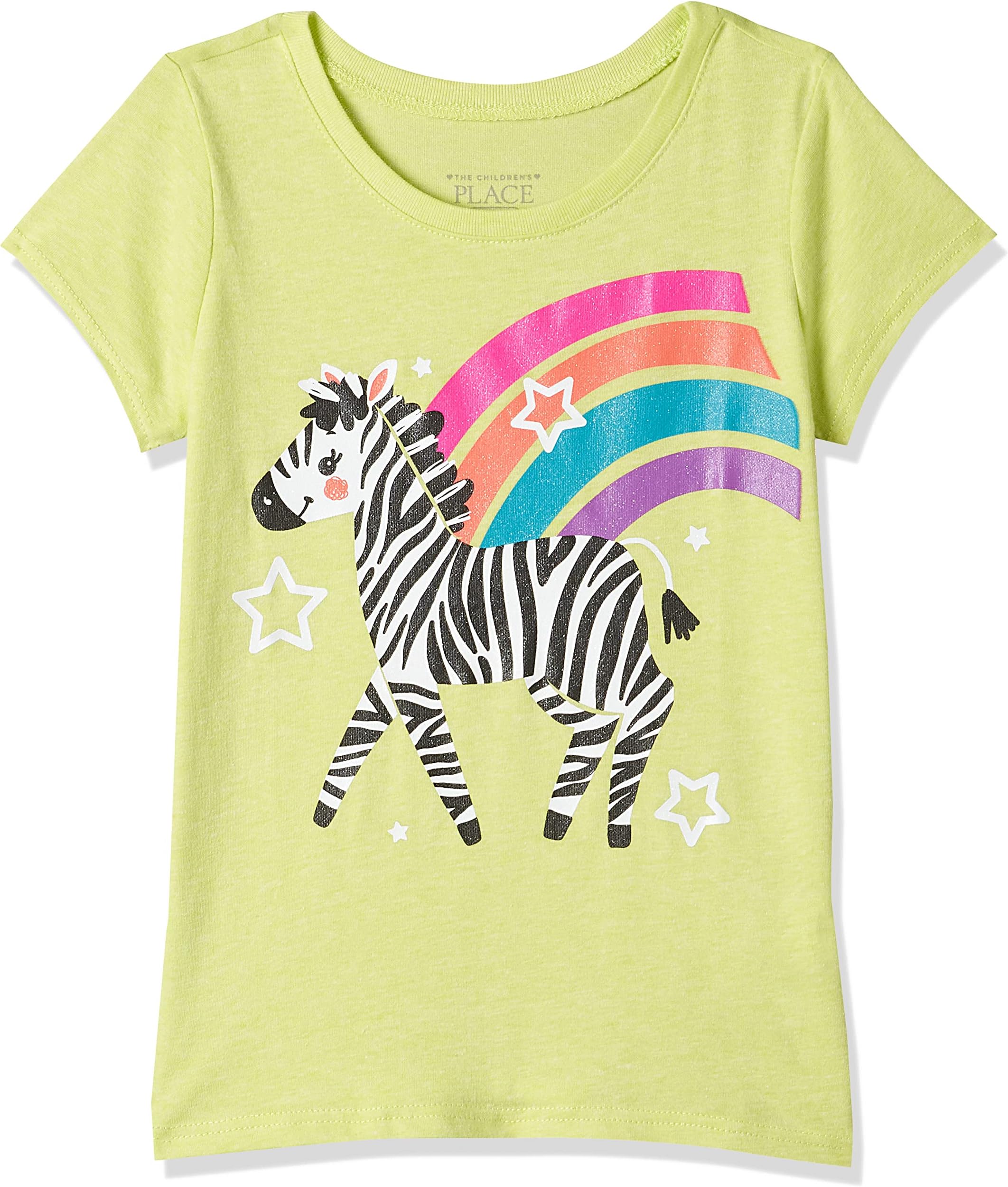 The Children'S Place Toddler Girls S/D Green Apple F Zebra 12-18MOS