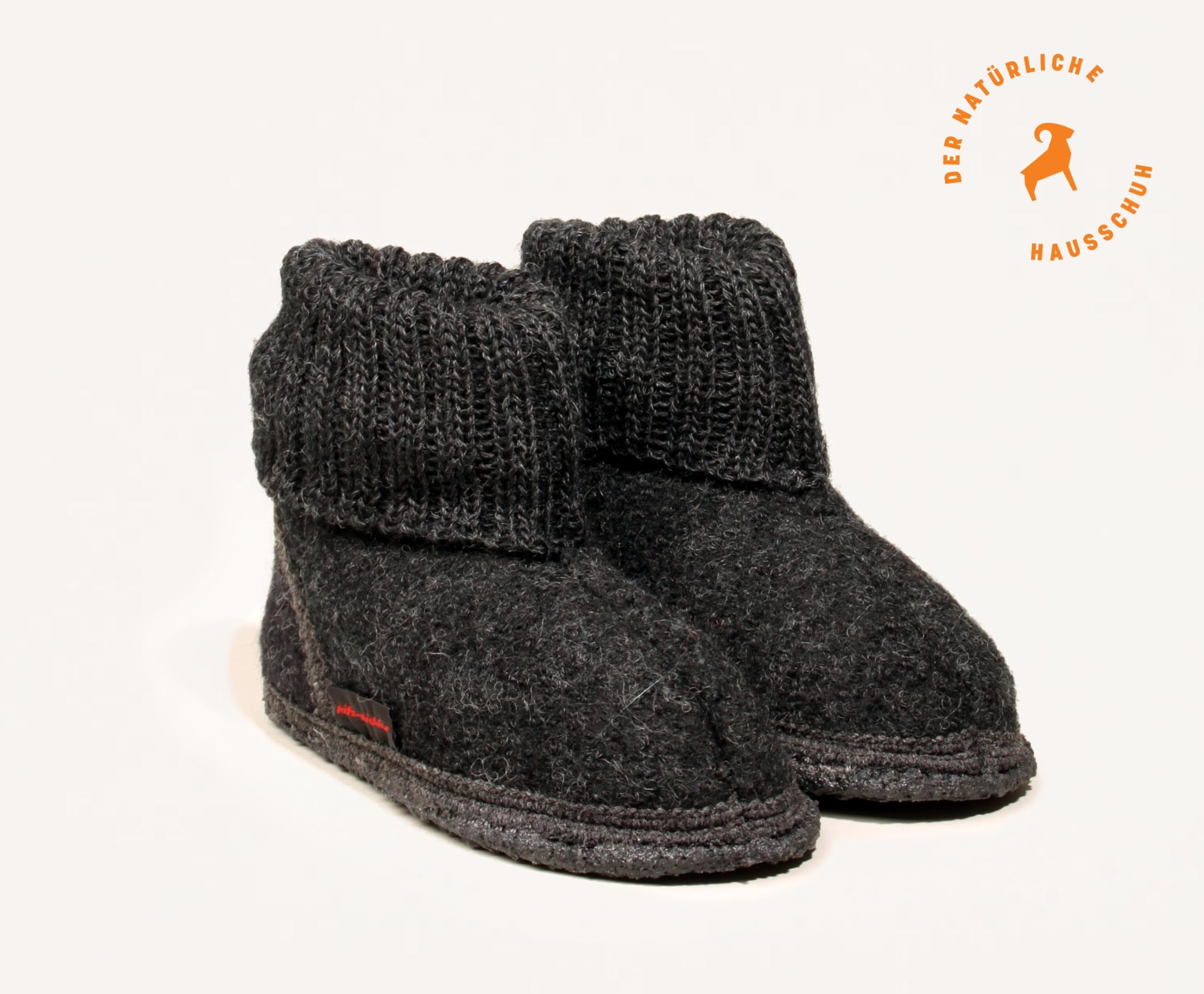 Zapatillas de casa Ötz Kids – Zapatillas altas para niños | De pura lana Schur – Suela antideslizante de fieltro – Perfecto para la guardería