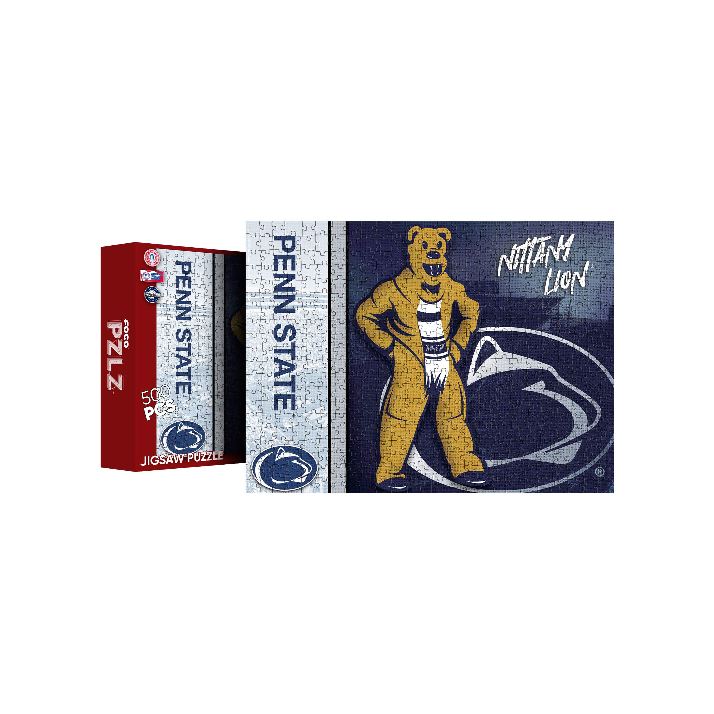 FOCO Nittany Lion Penn State Nittany Lions NCAA Mascot 500 Piece Jigsaw PZLZ (PZLZNCJG500BL)