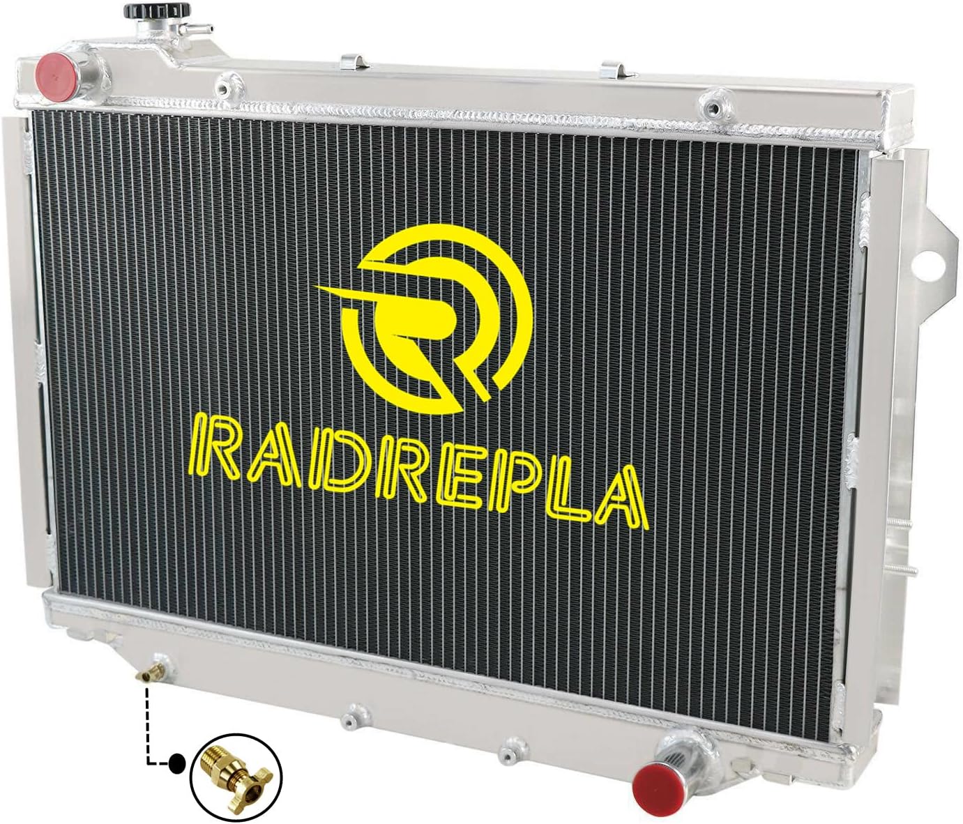 4 Row Radiator For 90-97 Toyota Land Cruiser 4.0L 4.5L L6 GAS All Aluminum Radiators