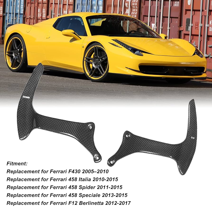 Ferrari スポーツ ステアリング ハンドル カーボンファイバーステアリングホイール