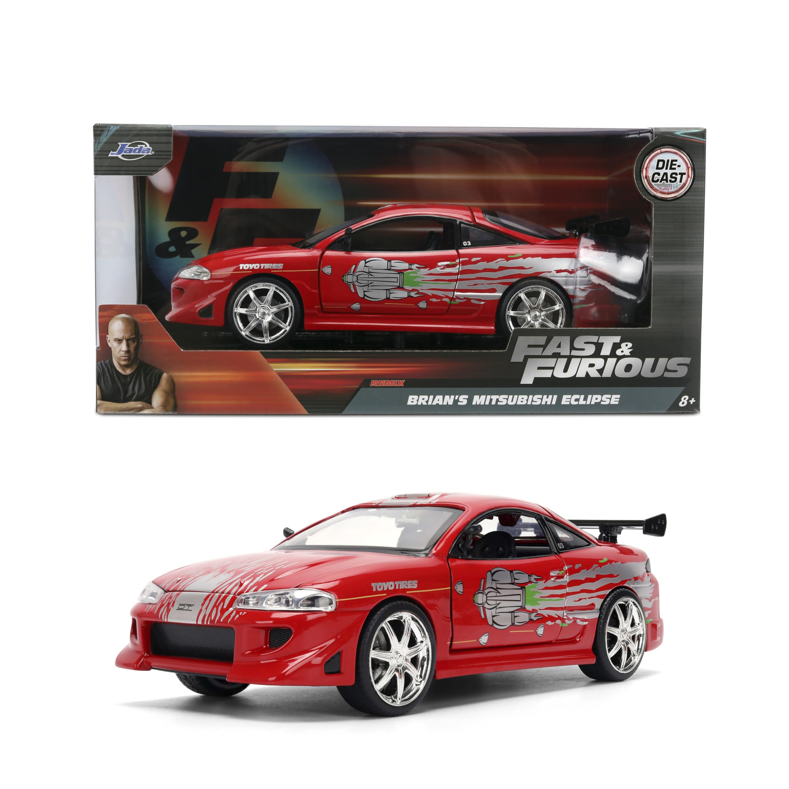 JADA FAST&FURIOUS Brian’s Eclipse 1/24 Amazon.com: Jada Toys – Fast & Furious 1:24 Mitsubishi Eclipse (RX
