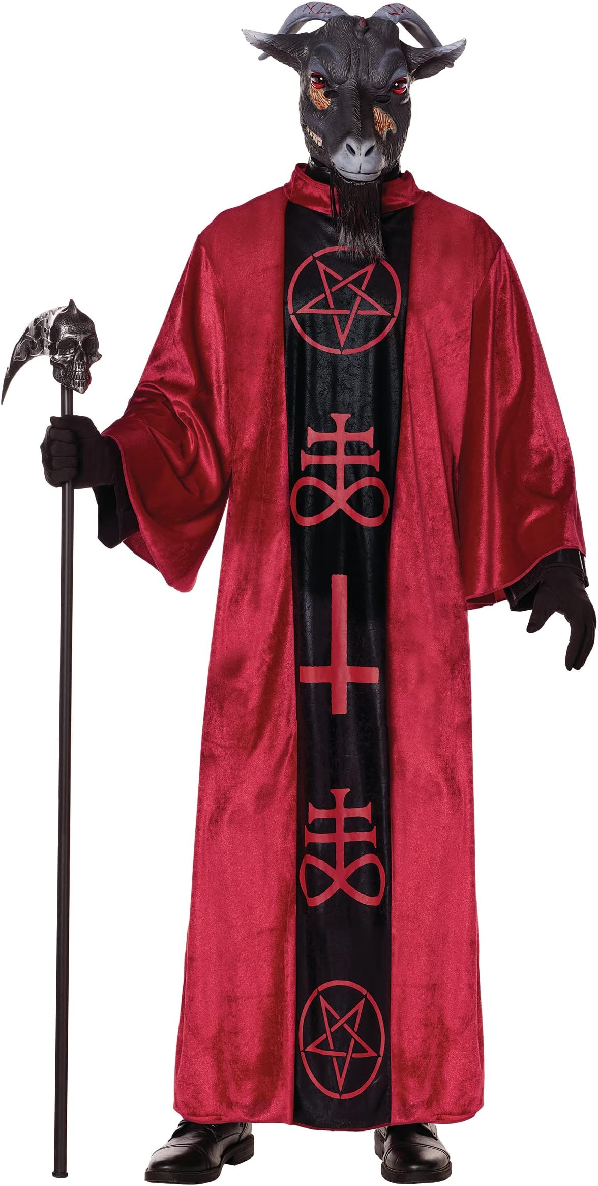 Spirit Halloween Adult Baphomet Costume | Knights Templar Deity | Sabbatic Goat Costume | Demon Outfit