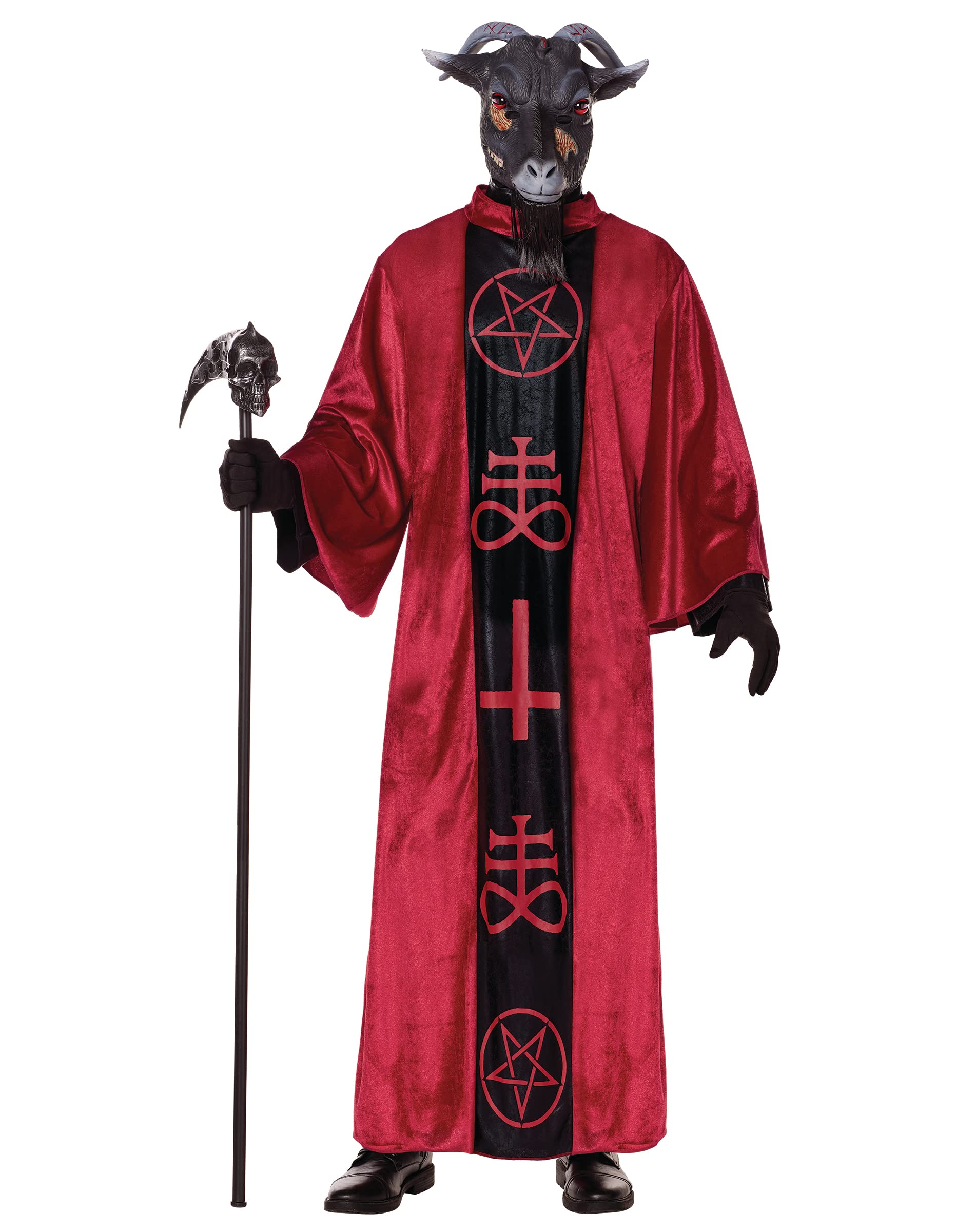 Spirit Halloween Adult Baphomet Costume | Knights Templar Deity | Sabbatic Goat Costume | Demon Outfit