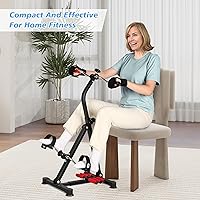 Vista 7 de Ejercitador de pedales, equipo de terapia de carrera de bicicleta para adultos, rehabilitación para personas mayores, ejercicio de mano, brazo