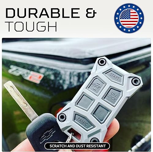 Miniatura 5 de AJT DESIGN Funda de repuesto para llavero compatible con Chevrolet Silverado 2014-2018, GMC Sierra  Chevy Colorado 2013+, GMC Canyon  Suburban,