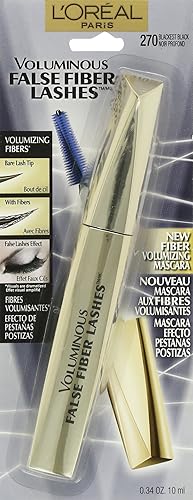 Miniatura 2 de L 'Oreal Paris voluminoso falso Fibra Lashes Mascara, 0,32 onza, Blackest Black