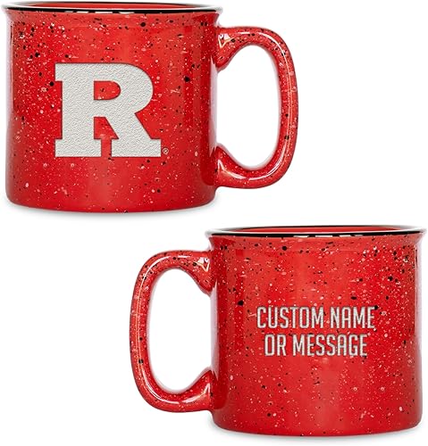 Miniatura 145 de Rico Industries NCAA Utah Utes - Taza de café personalizada de 12 onzas con logotipo grabado con láser profundo, taza de cerámica para acampar con