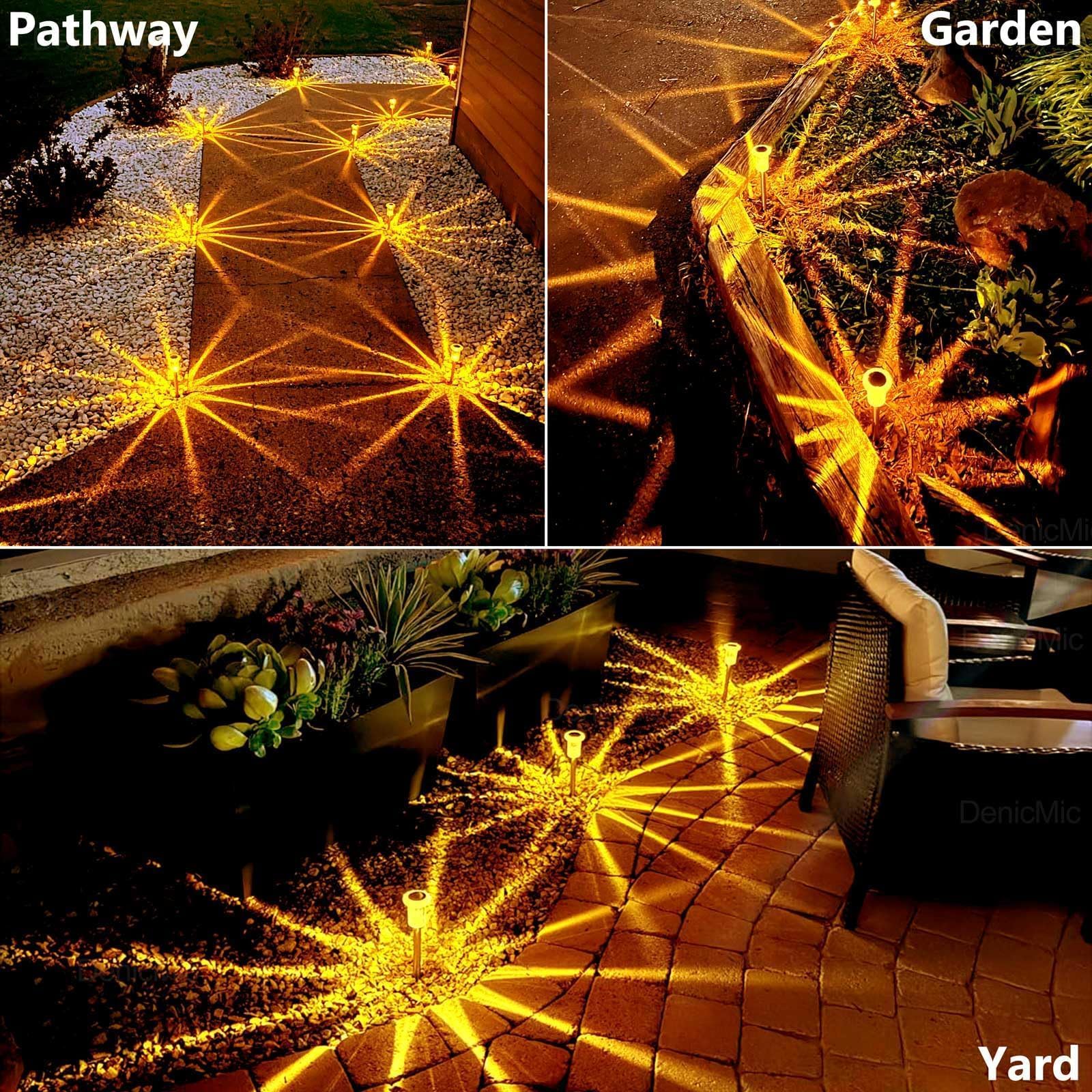 DenicMic Solar Halloween Lights Outdoor 10 Pack Fall Decorations for Home view 6