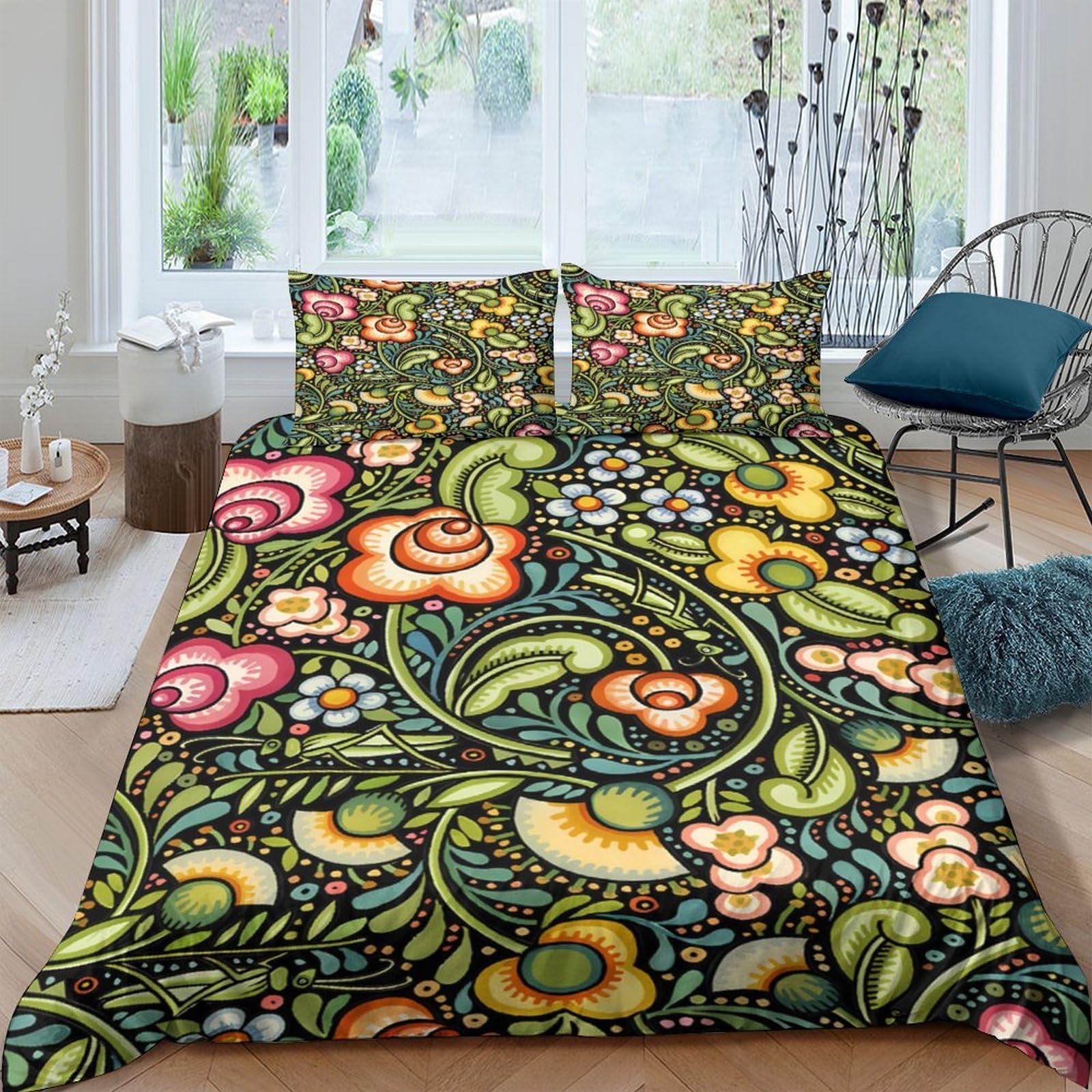 Ensemble de literie vintage floral pour réenchanter vos nuits