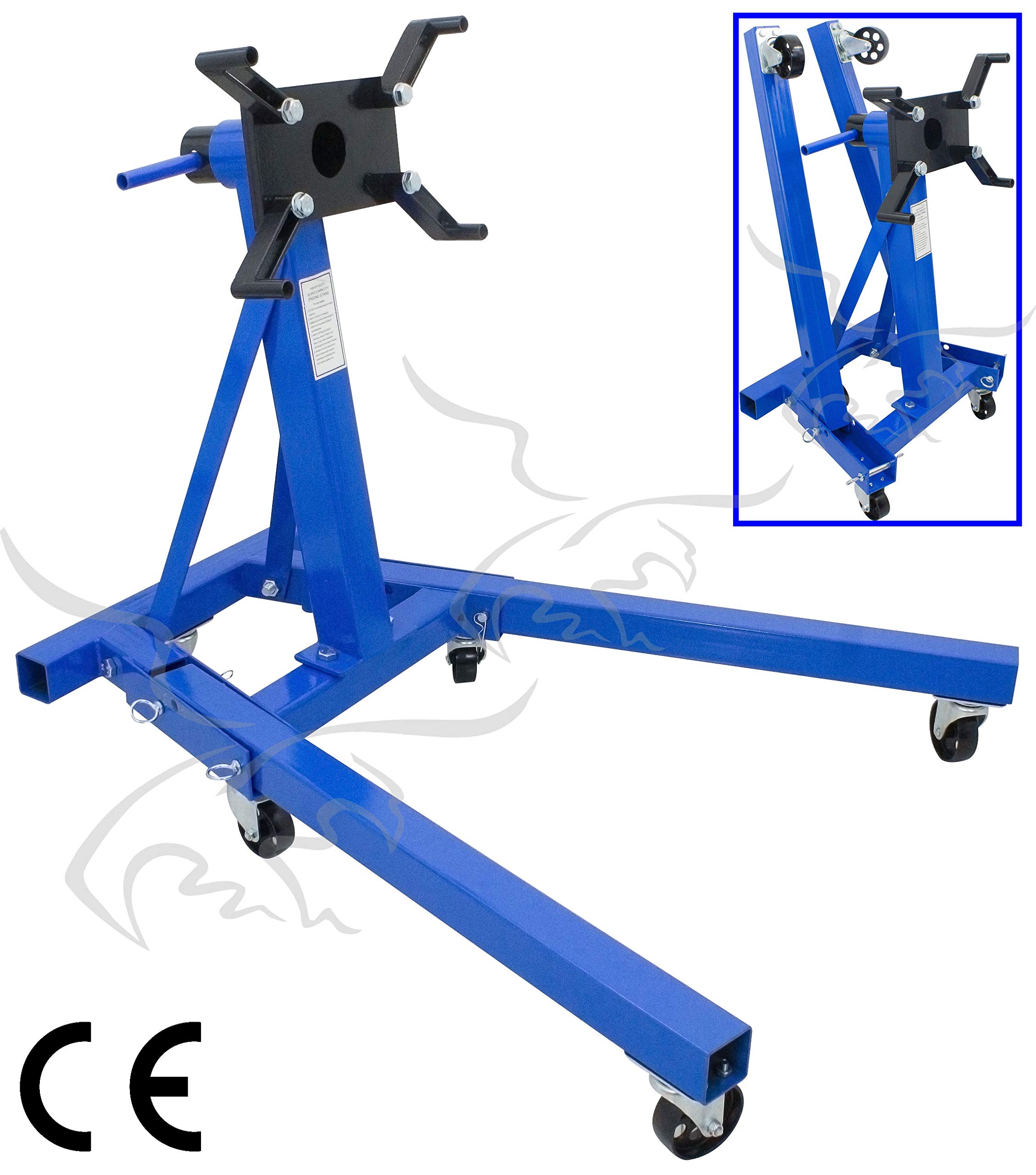 SOPORTE CABALLETE PARA SUJETAR MOTORES 900 Kg PLEGABLE. Levantar motor y caja de cambios