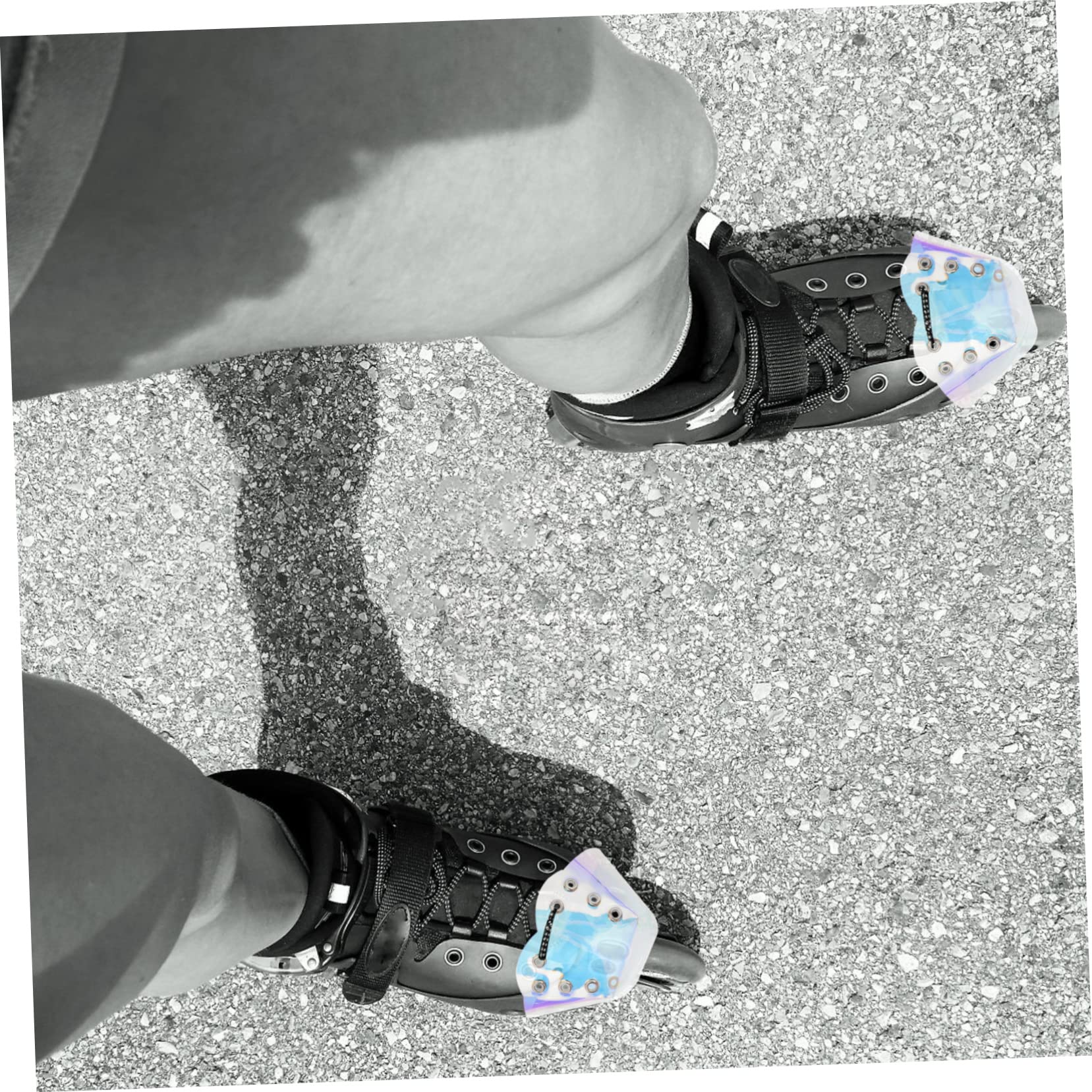 Kisangel 4 Paare Rollschuh-Kopf Bedeckung Stiefelschutz Lederschutz Rollschuhzubehör Roll-zehenschützer Zehenschutz Austauschbare Schlittschuh-zehenabdeckung Skates Zubehör Skateboard Jacke