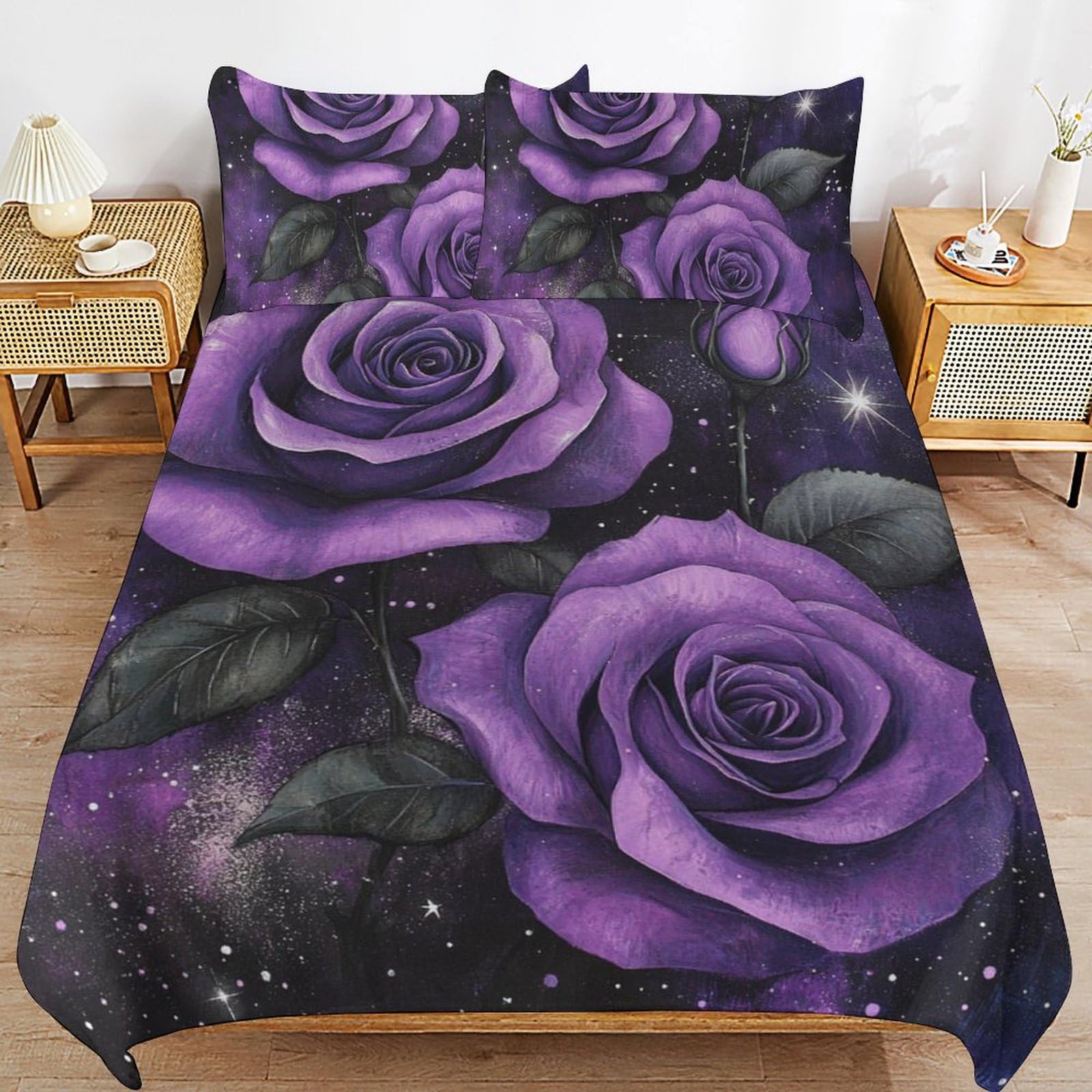 Ropa de cama infantil de rosas 135x200 para habitaciones acogedoras