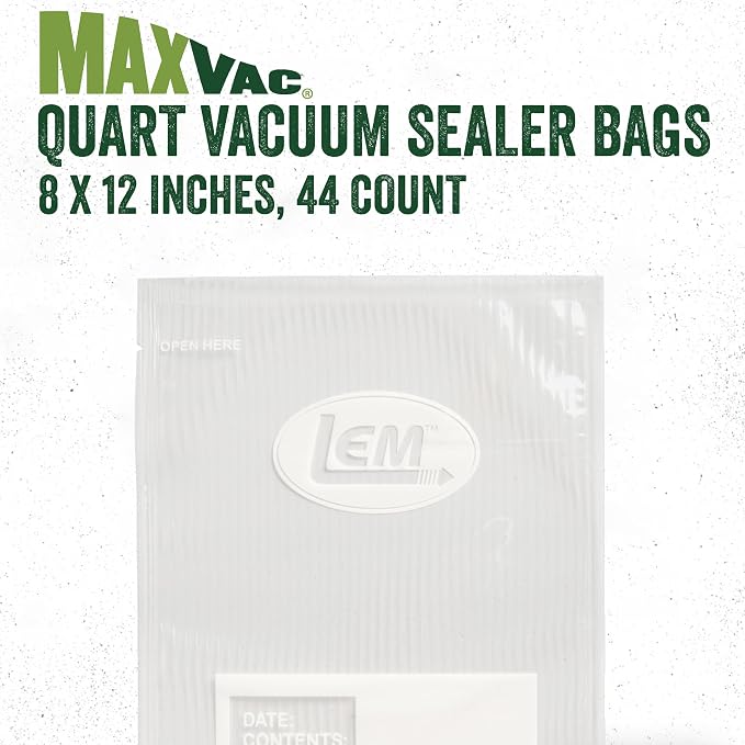 Bolsas al vacío LEM MaxVac Quart 8x12 pulgadas 100 unidades miniatura 2