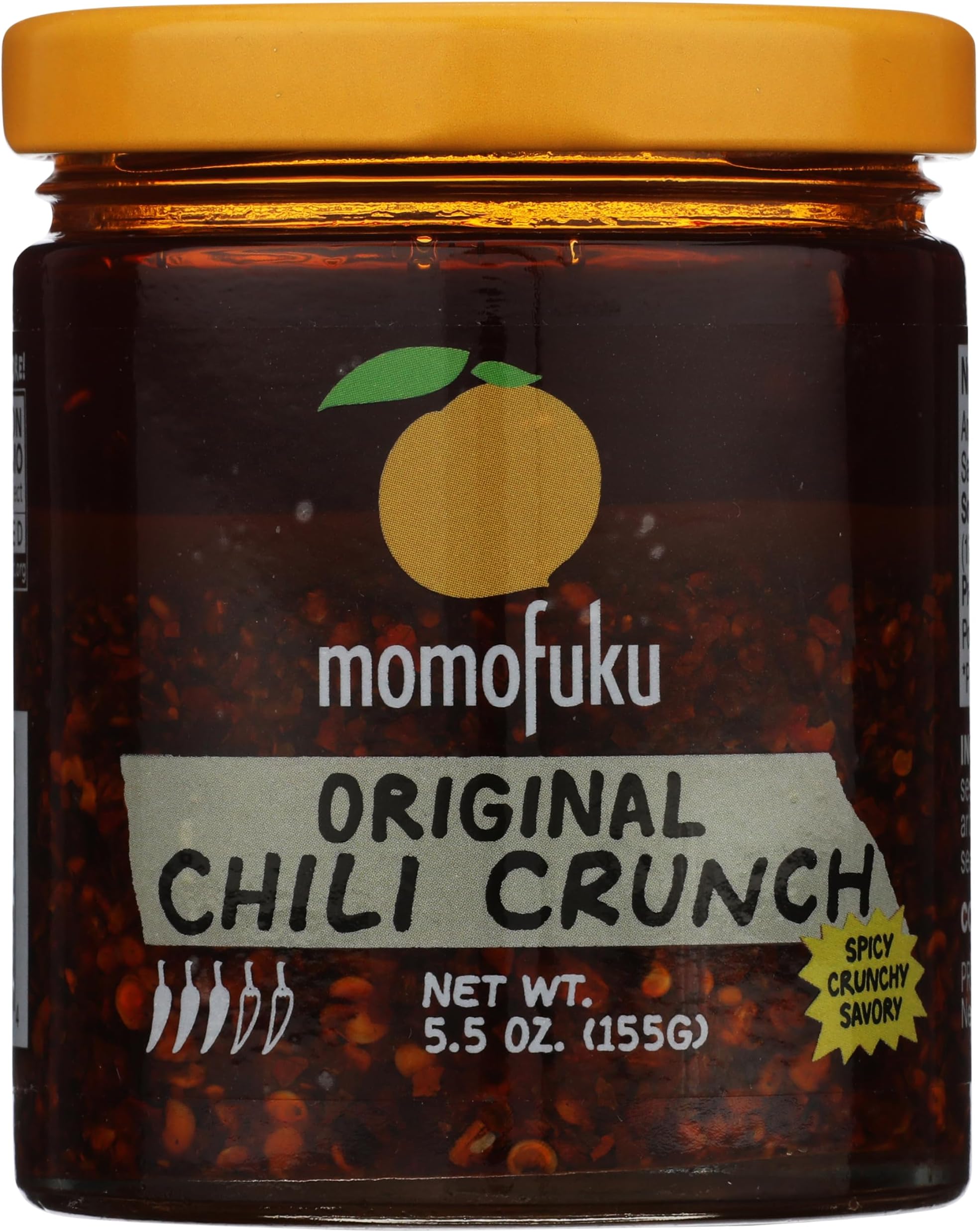 Momofuku Chili Crunch by David Chang, (5.3 Ounces), Chili Oil with Crunchy Garlic and Shallots, Spicy Chili Crisp