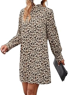 فستان سموك بحافة مكشكشة