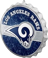Vista 3 de NFL Team Logo Distressed Metal Hanging Wall Bottle Cap Sign