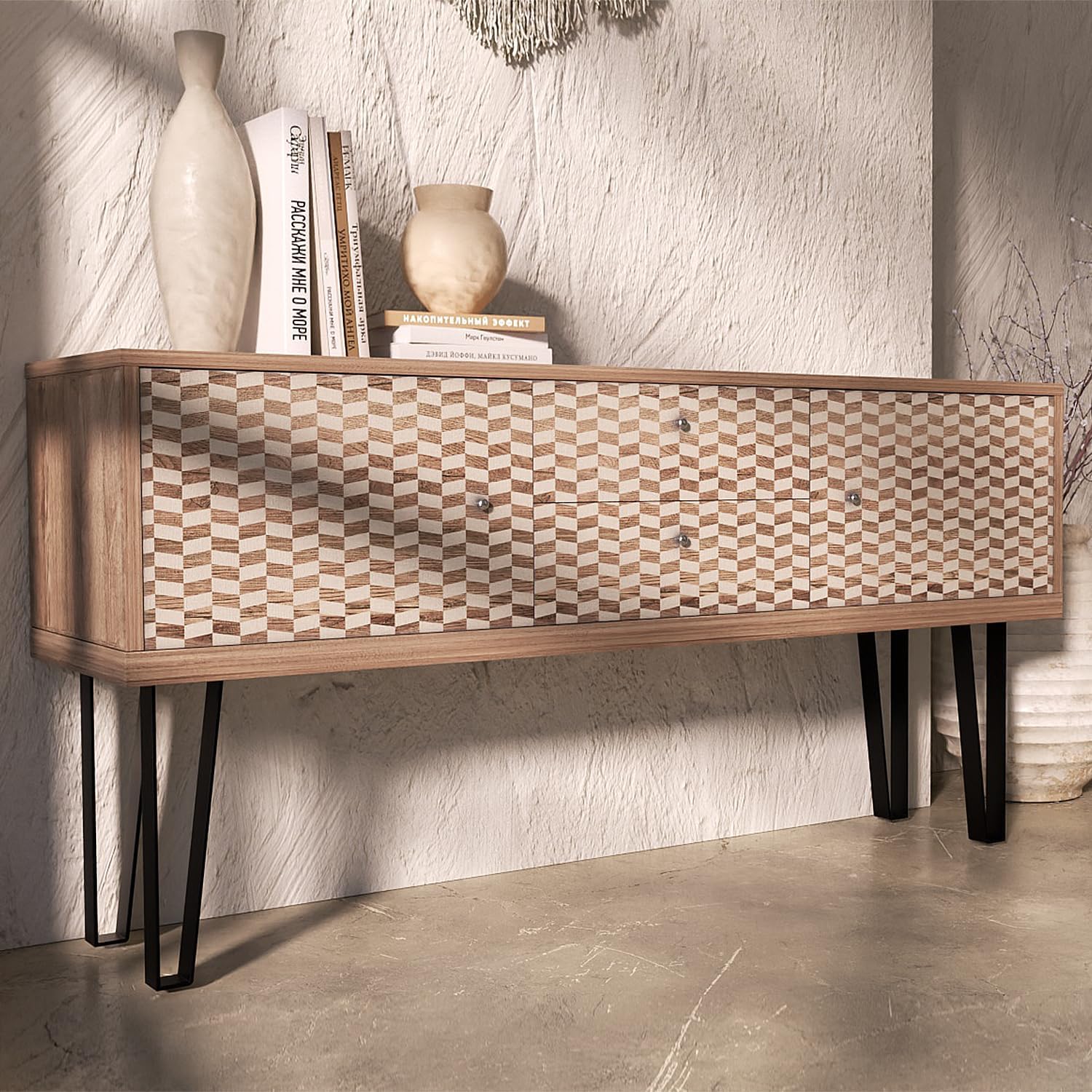 Orgerphy 16 inch Black Bench Legs Set of 4| Triangle-Shape Heavy Duty Table Legs Furniture Legs| Black Metal for Sofa Couch Dresser| Metal Legs for Coffee Table (16 inch)