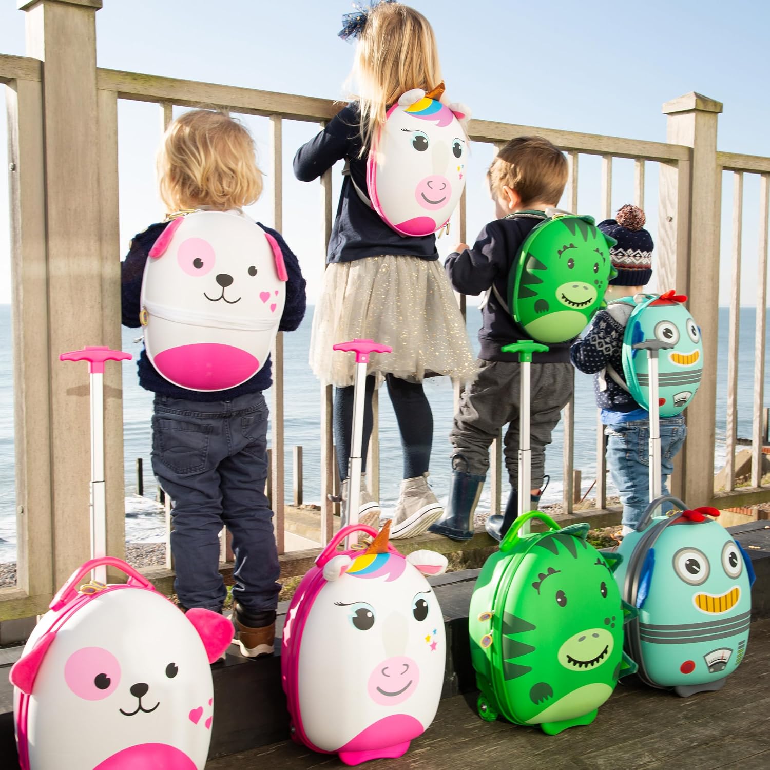boppi Tiny Trekker Kids Backpack Travel Holiday Bag 4 Litre Rucksack - Dinosaur