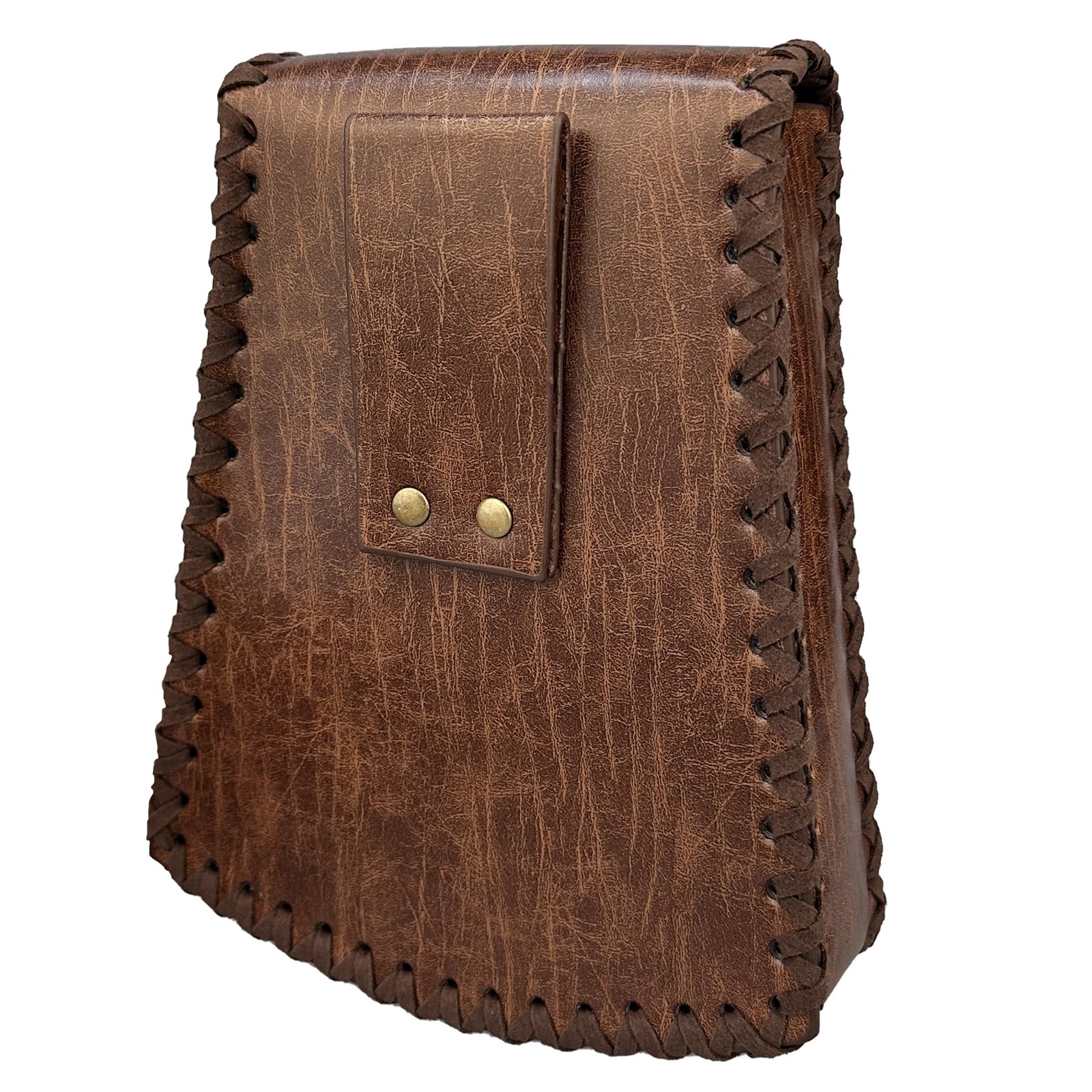 HiiFeuer Riñonera Nórdica de Piel sintética en Relieve, Riñonera Retro Medieval, Riñonera Portátil Vintage con Hebilla para REN Faire