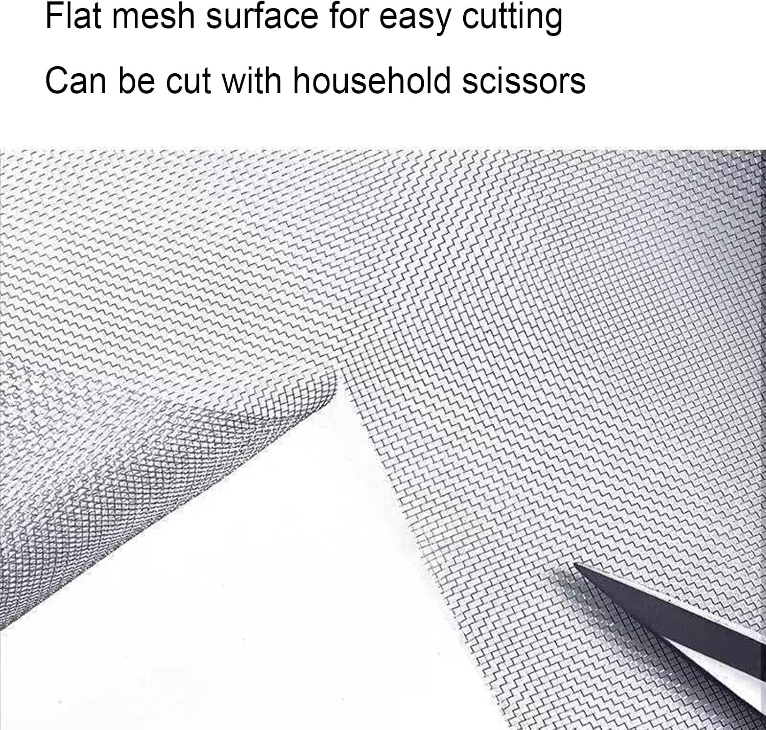 Window Screen Roll Home Invisible AntiCat Jumping Stainless Steel Mesh Window Screening No Punching Highly Transparent Wire Mesh,One Color-1x1m