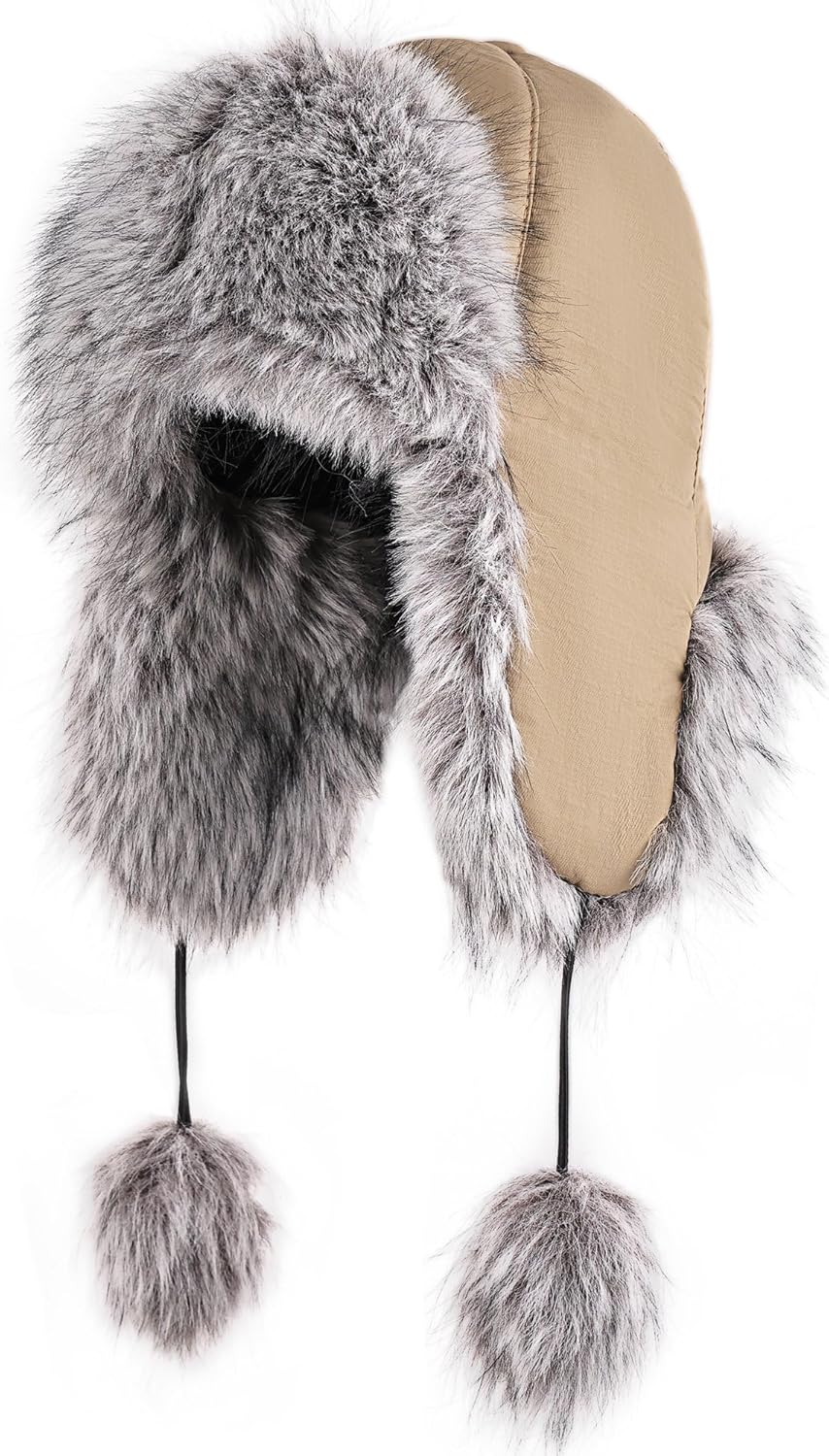 Trapper Hat for Women Winter Warm with Ear Flaps Ski Hunting Hat
