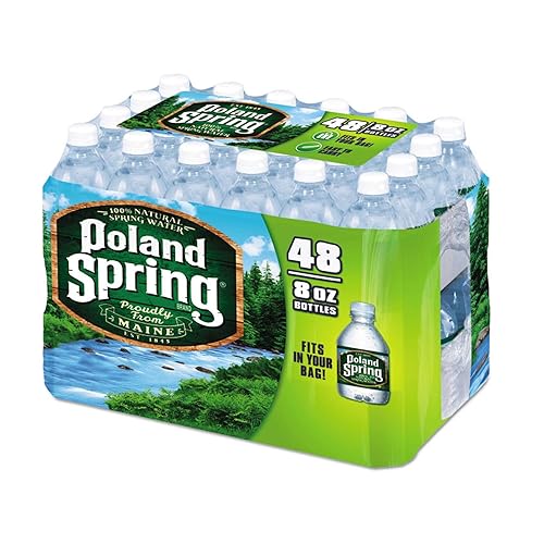 Poland Spring Half Pint - Agua de manantial natural 8 onzas paquete de 48