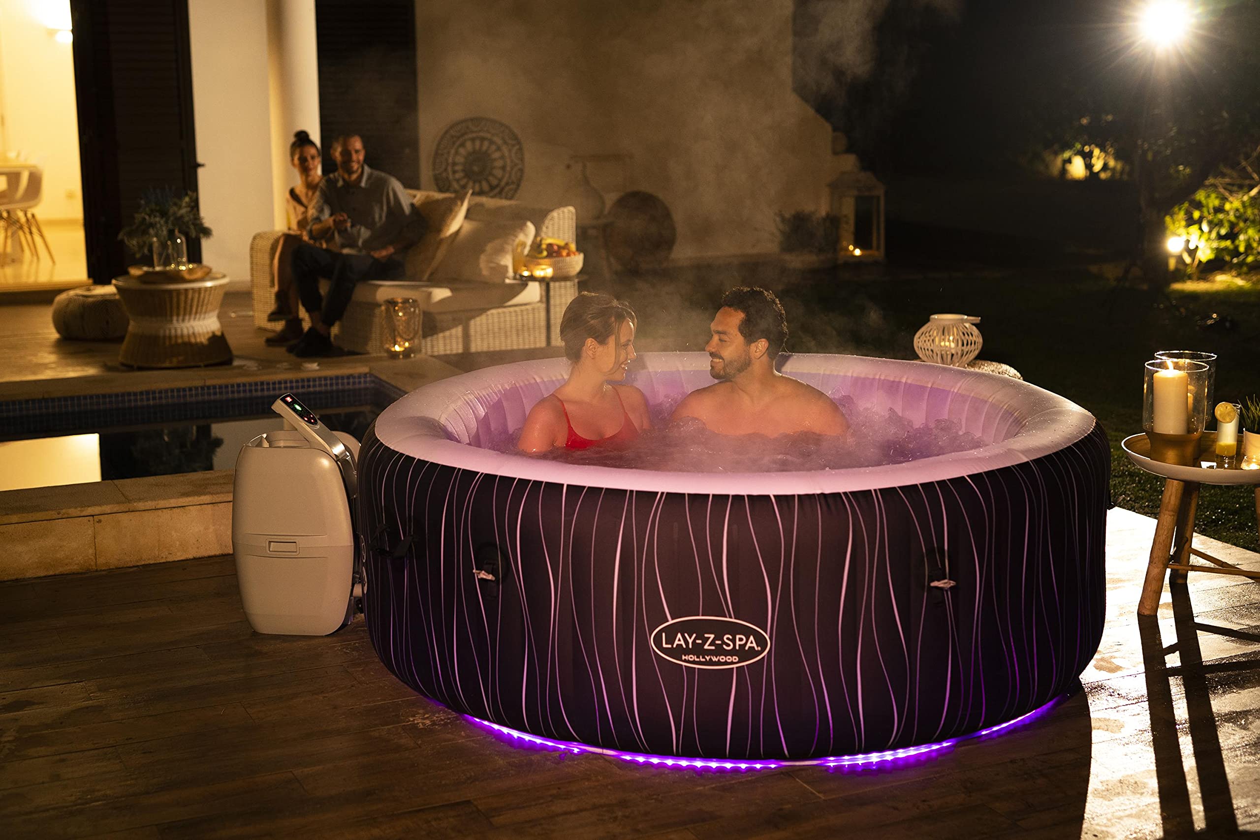 Bestway LAY-Z-SPA® Hollywood Airjet™ 196 x 66 cm, 4-6 personnes