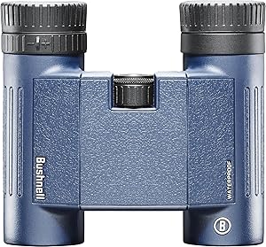 Bushnell H2O 8x25 Binoculars for Bird Watching – Compact and Waterproof with BaK-4 Prisms & Multi-Coated Optics – Lightweight for Hiking, Travel & Wildlife Viewing