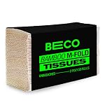 Beco Bamboo Multi-Fold Tissue Papers, 150 Pulls, 42 GSM, 100% Natural, Unbleached and Eco Friendly
